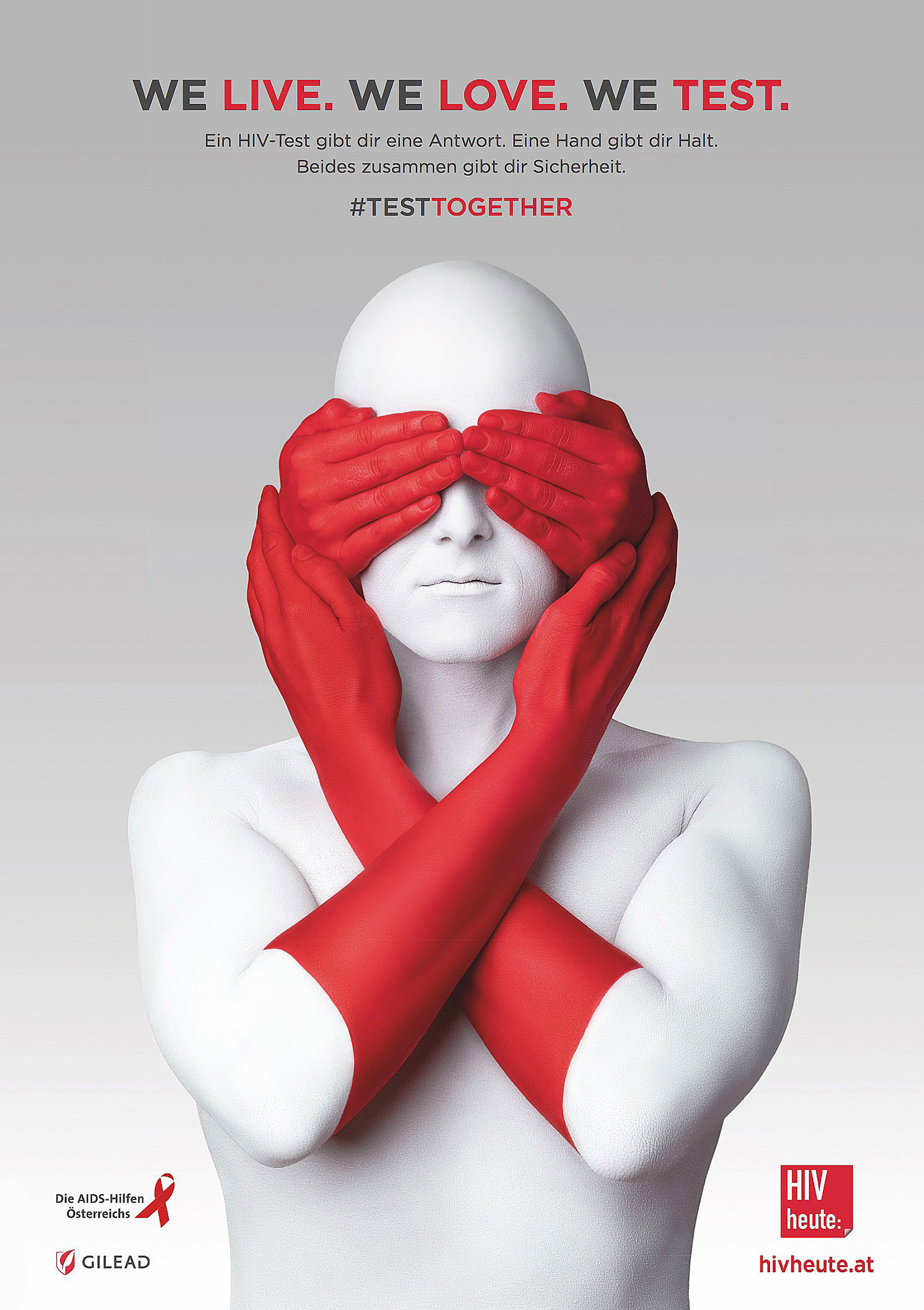 Plakatkampagne für Gilead und die Aidshilfen Österreich © Michael Schnabl