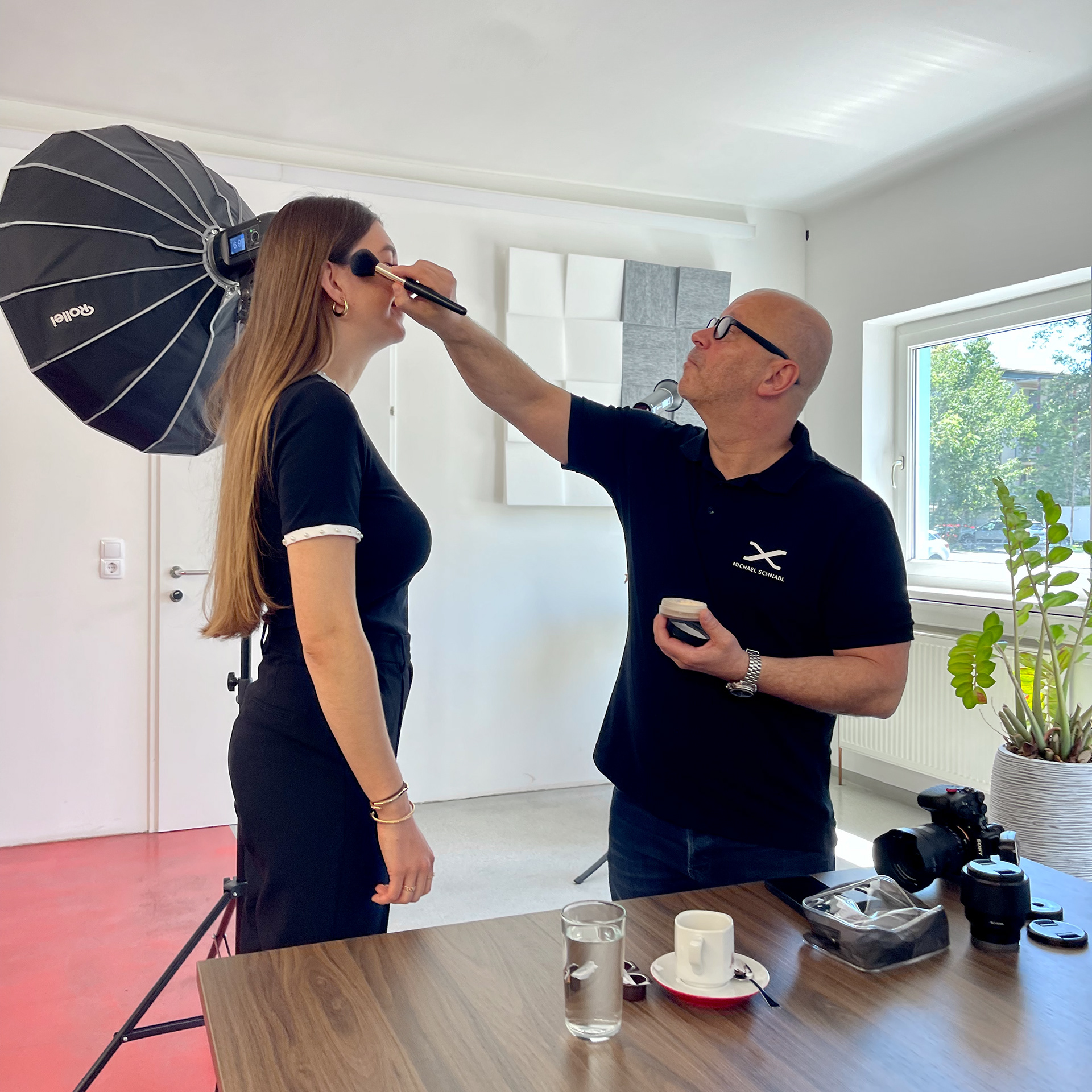 Letzte Vorbereitungen vor dem Teamshooting