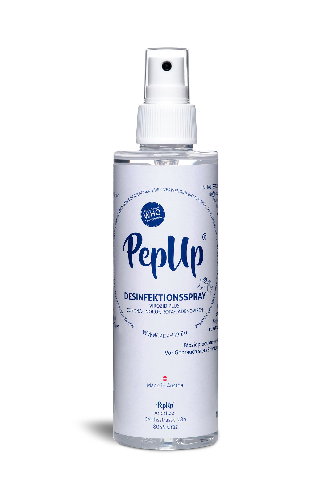 Produktfotografie - PepUp Desinfektionsspray © Michael Schnabl
