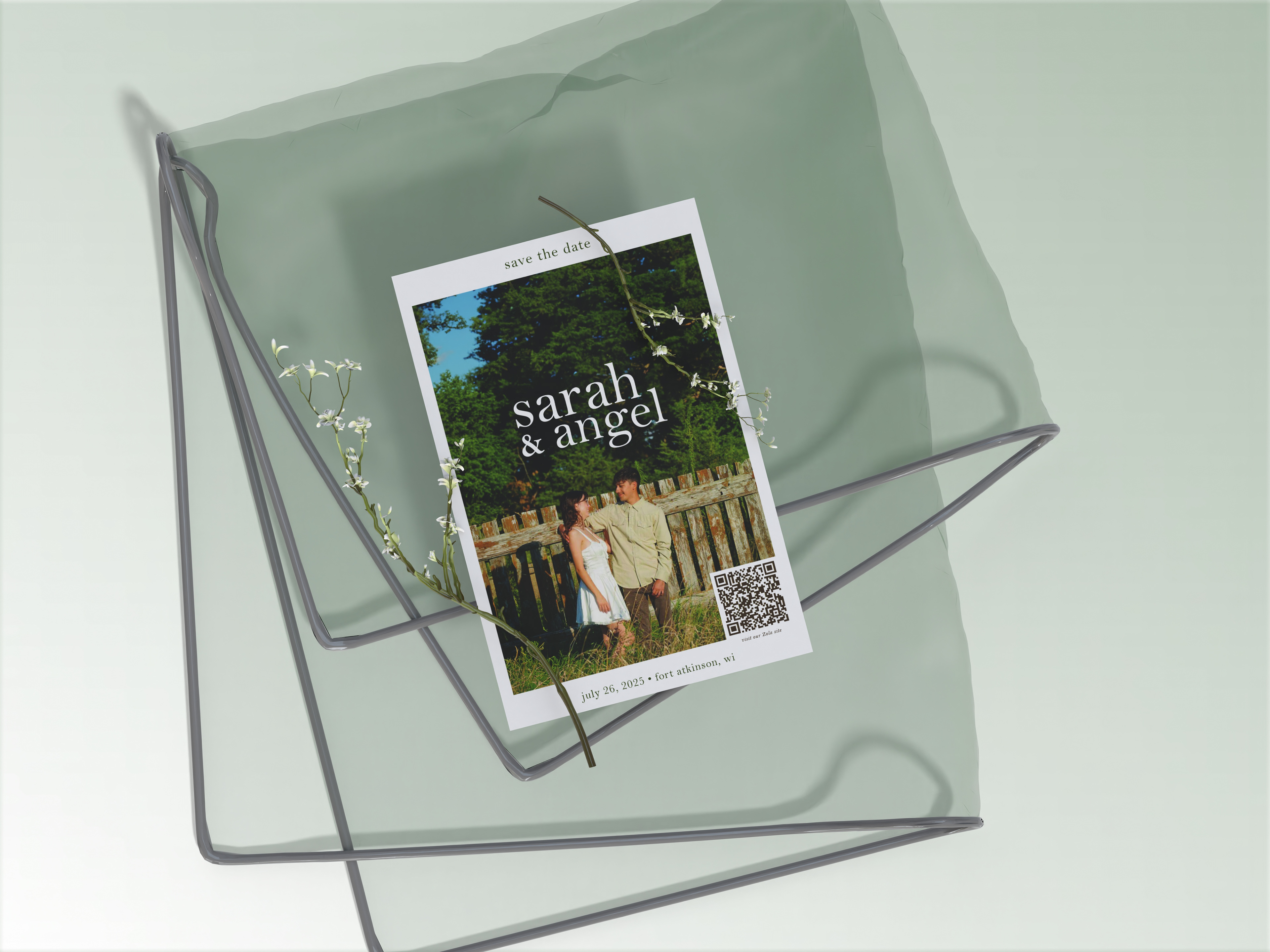 mockup of save the date