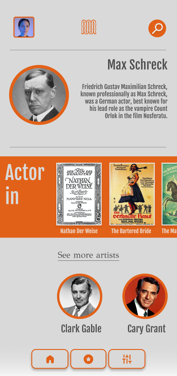 artist page