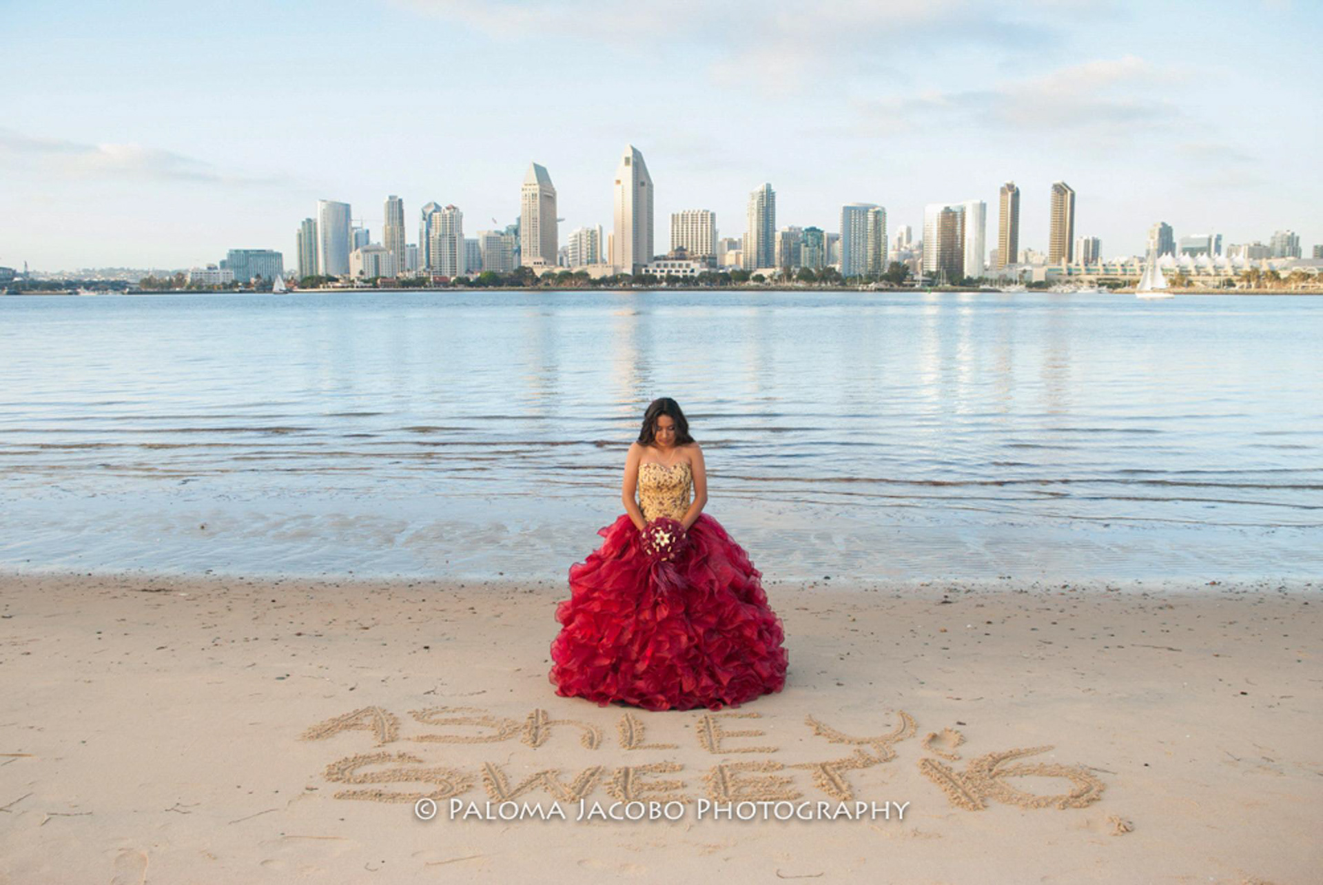Quinceanera photo shoot at Coronado Ferry Landing.