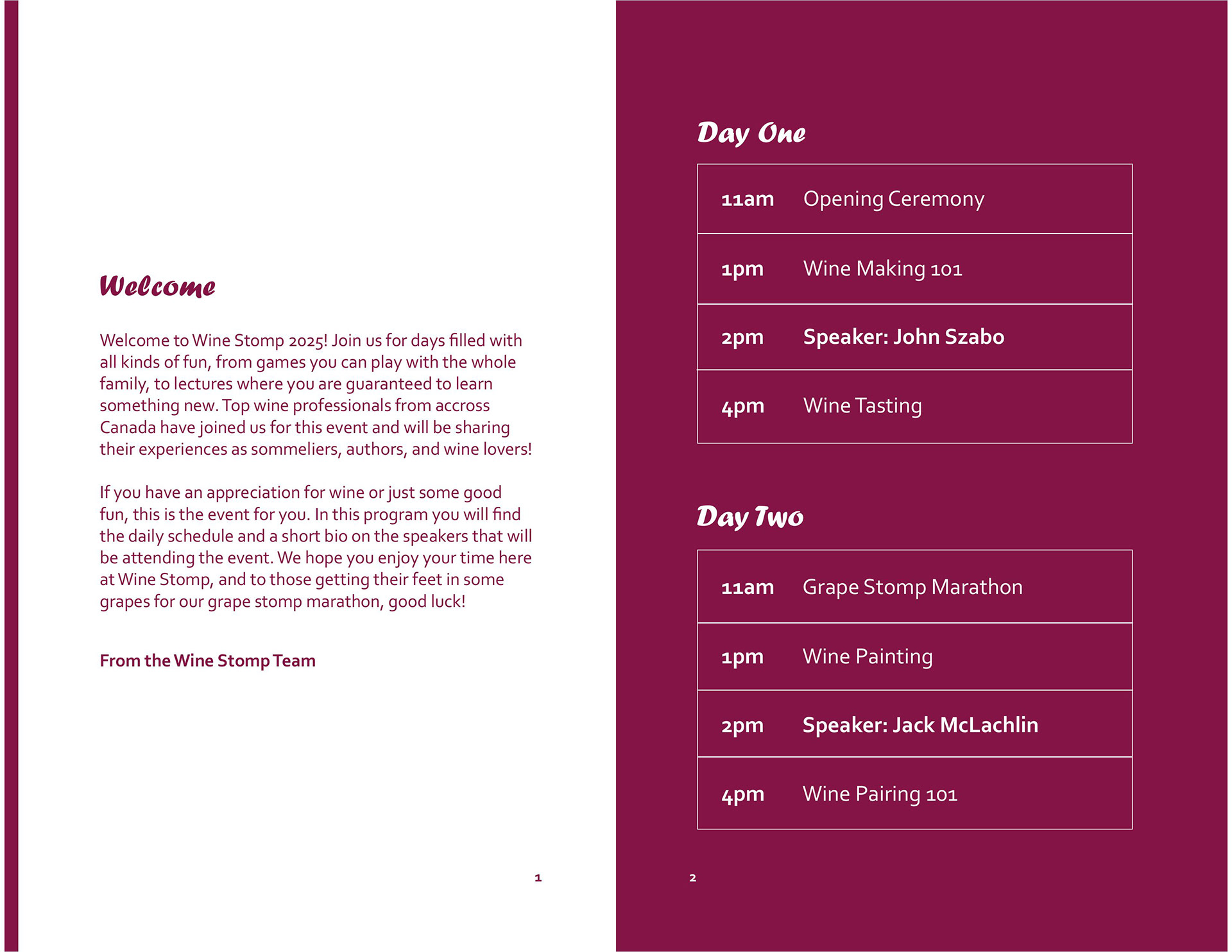 Program Page 1-2