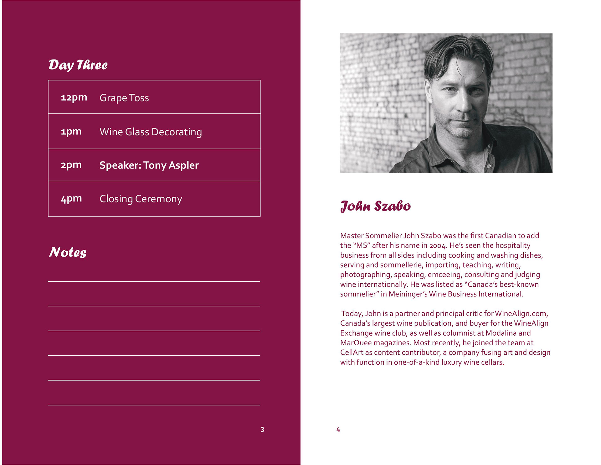 Program Page 3-4