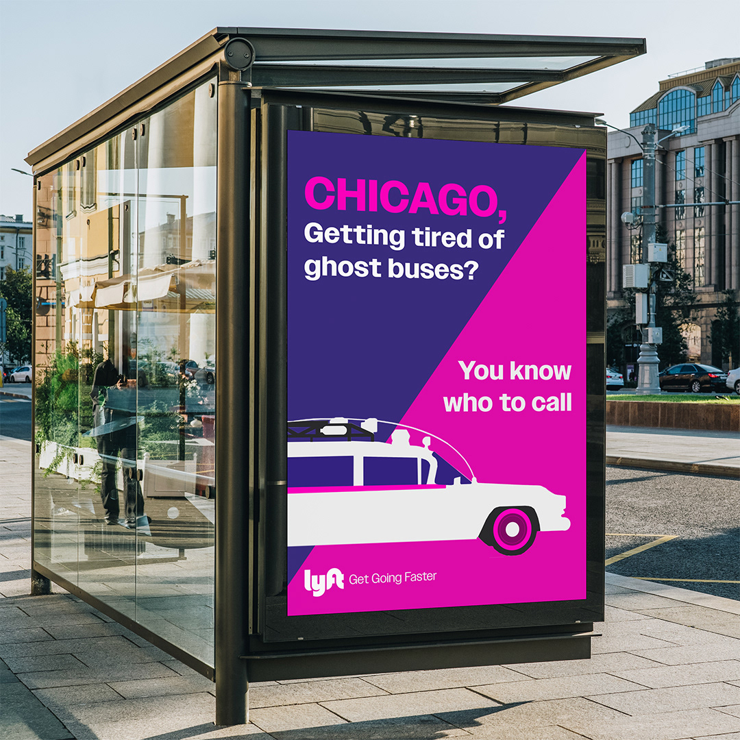 Day 12: I decided to channel that into this cheeky mock ad for Lyft, with a fun nod to Ghost Busters and finishing with the tagline "Get Going Faster."