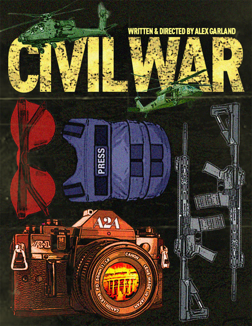 Day 17: a movie poster for Civil War.