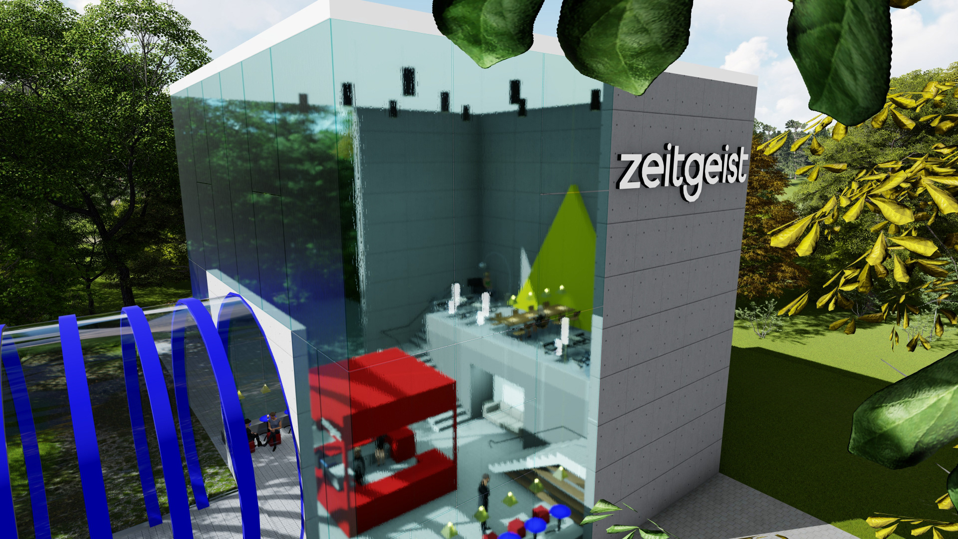 Cafe Exterior Render