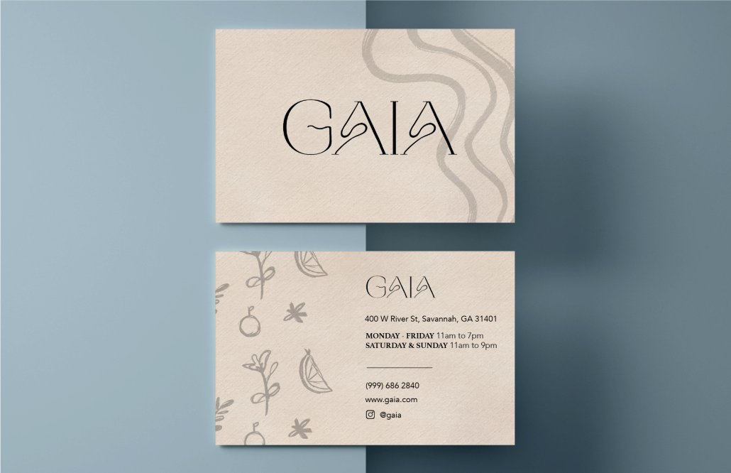 Business card design by Sunny Kim
