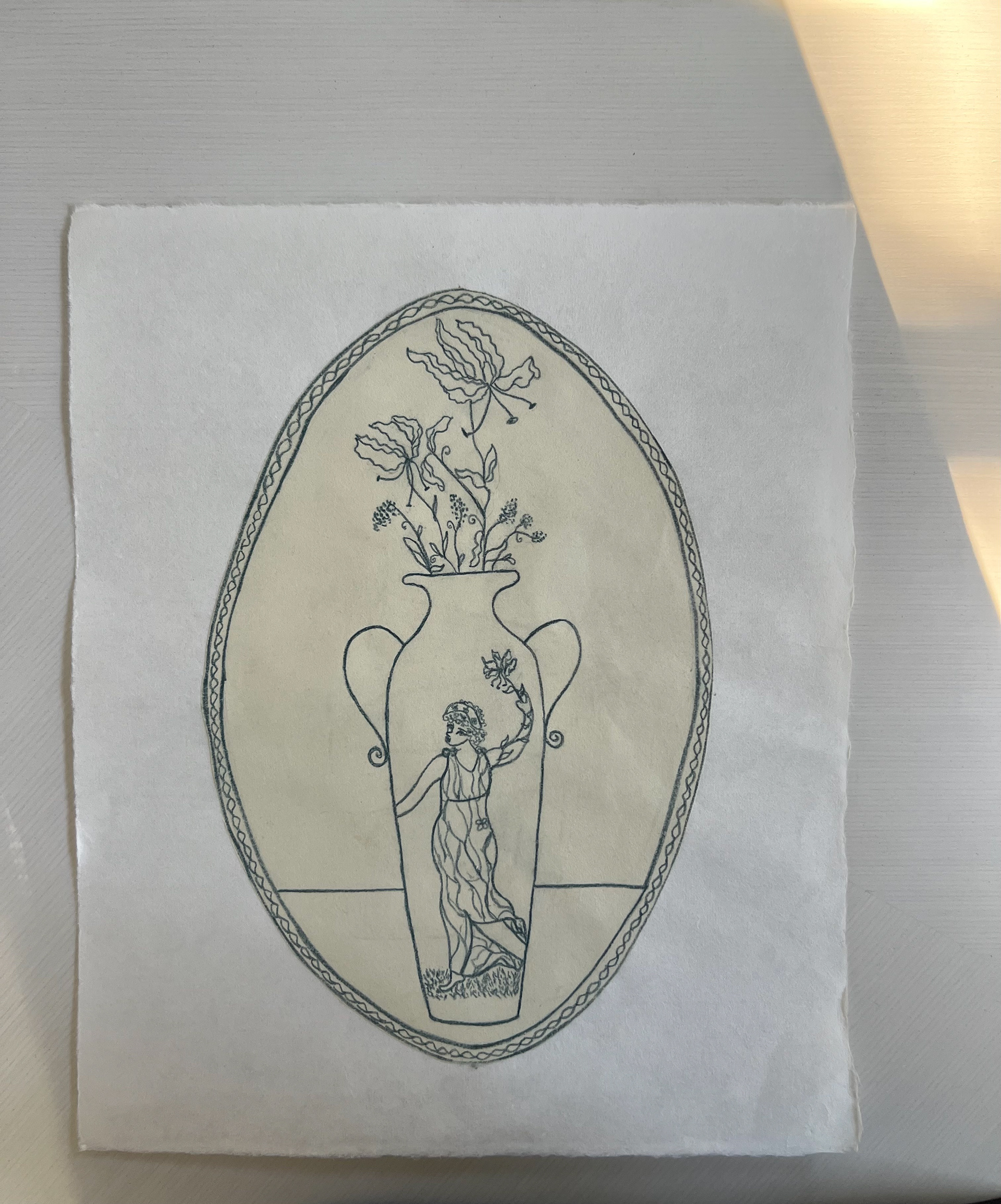"The Vessel of St. Florian", 10x12, mixed media