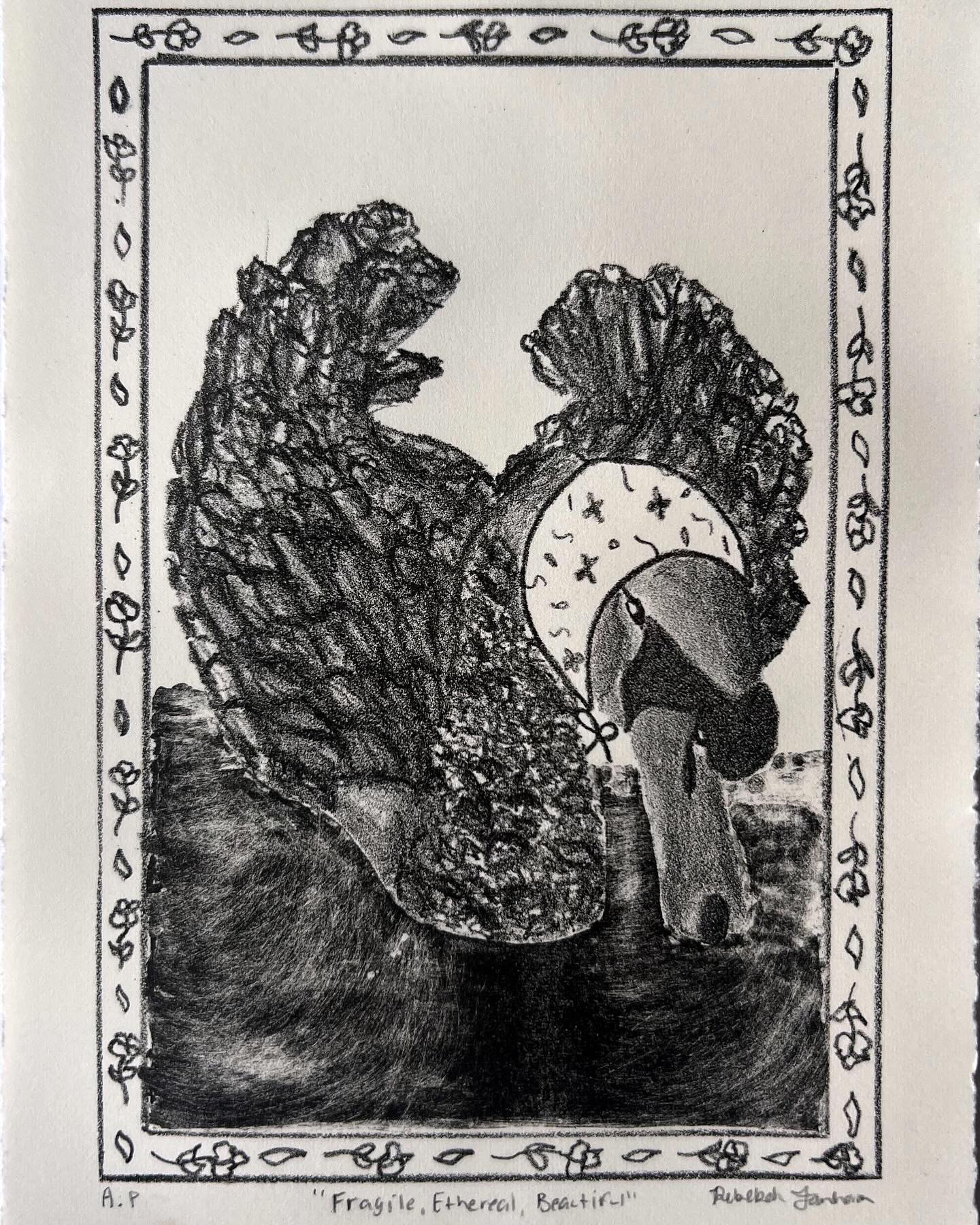 "Fragile, Ethereal, Beautiful" 5x7, Lithograph
