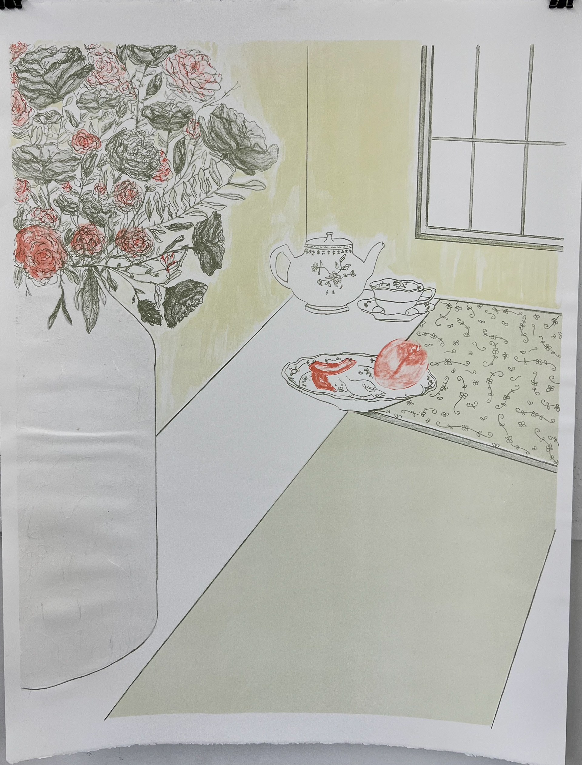 "Feelings of Sonder" 20x26, Lithograph with Chine Colle