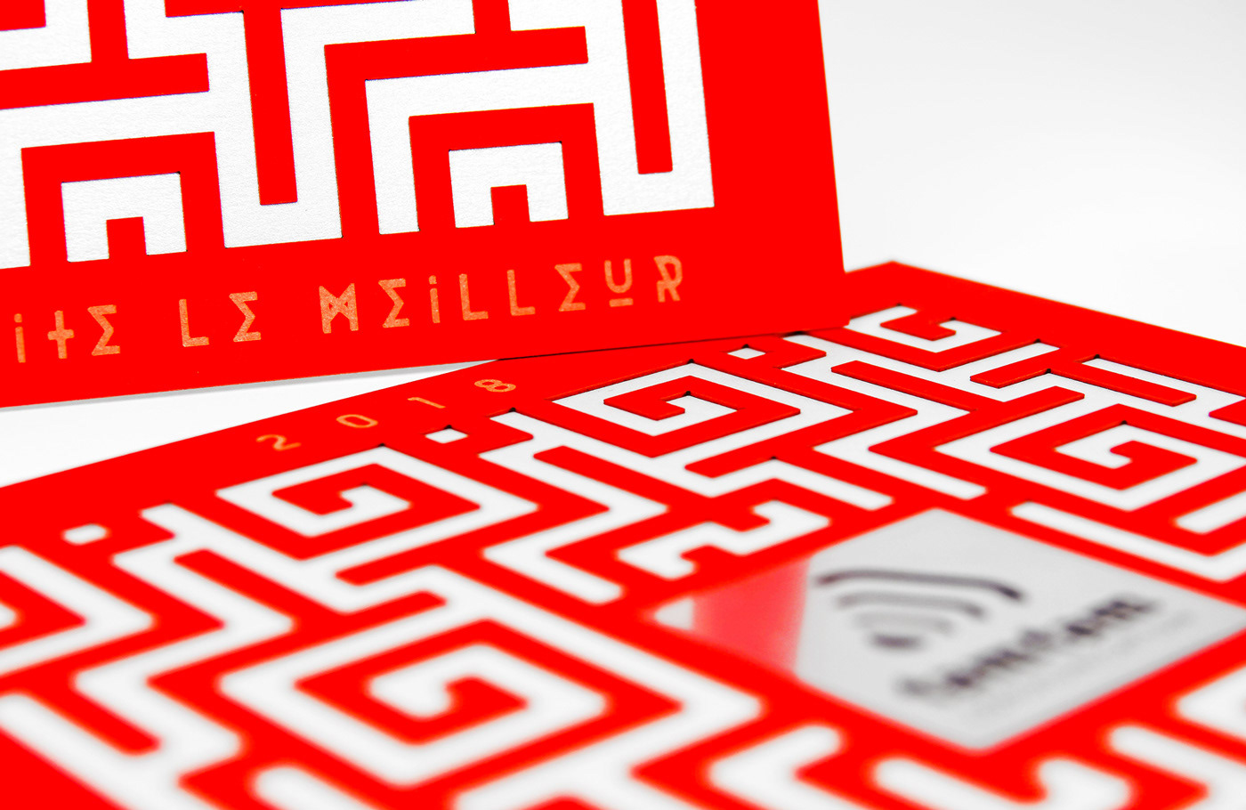 Close-up on greeting card