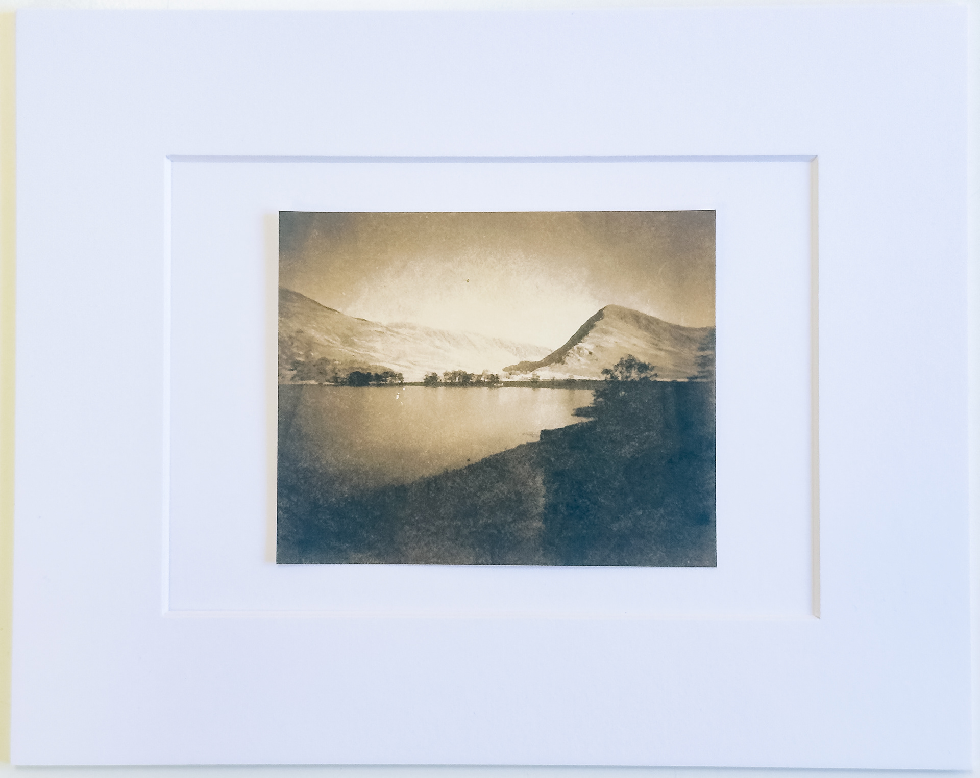 This is a photograph of a hand printed and mounted Argyrotype image.  It depicts Fleetwith Edge, which sits at the head of Buttermere in the English Lake District.  It is a sample of prints for sale in Paul's online shop.