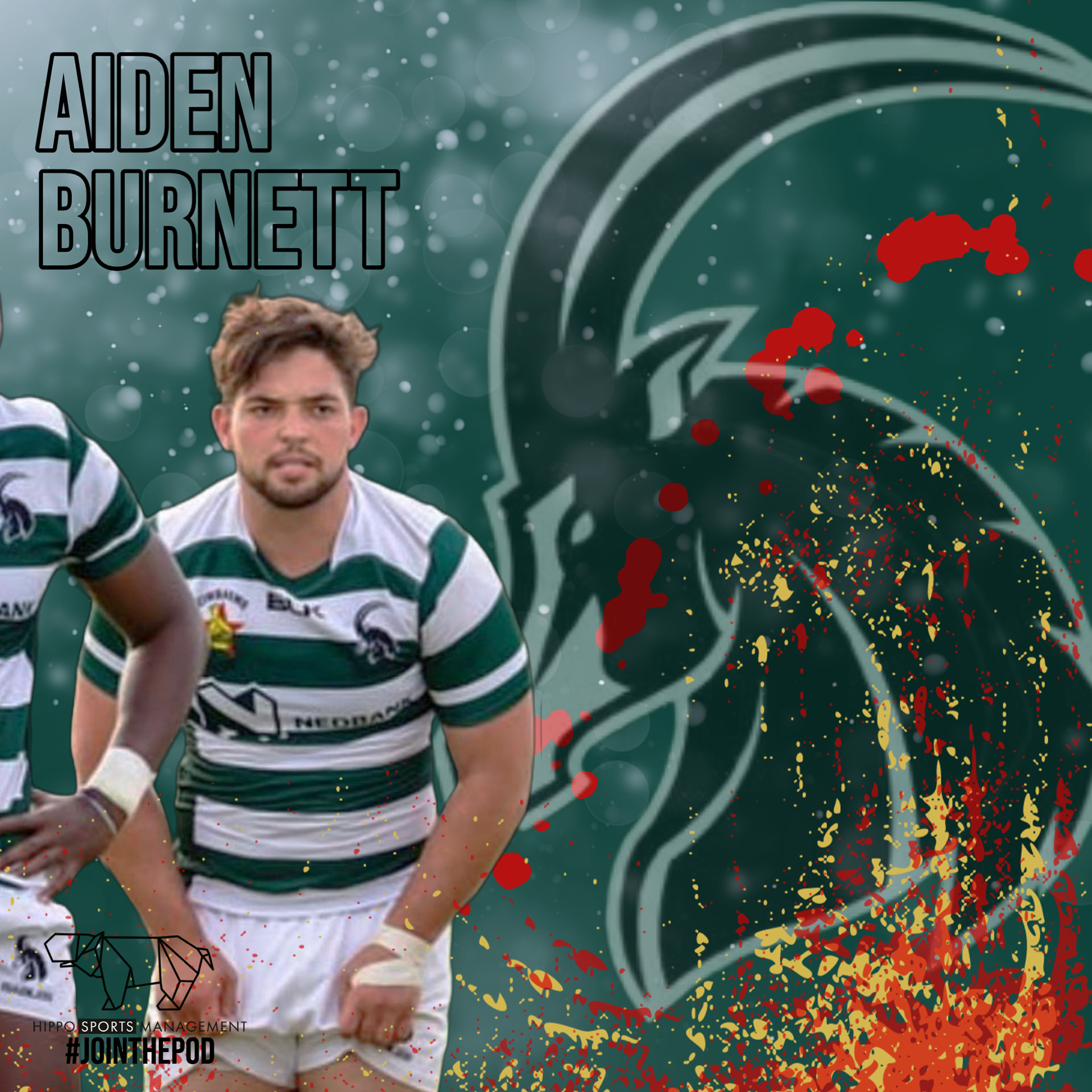 International rugby player Aiden Burnett
