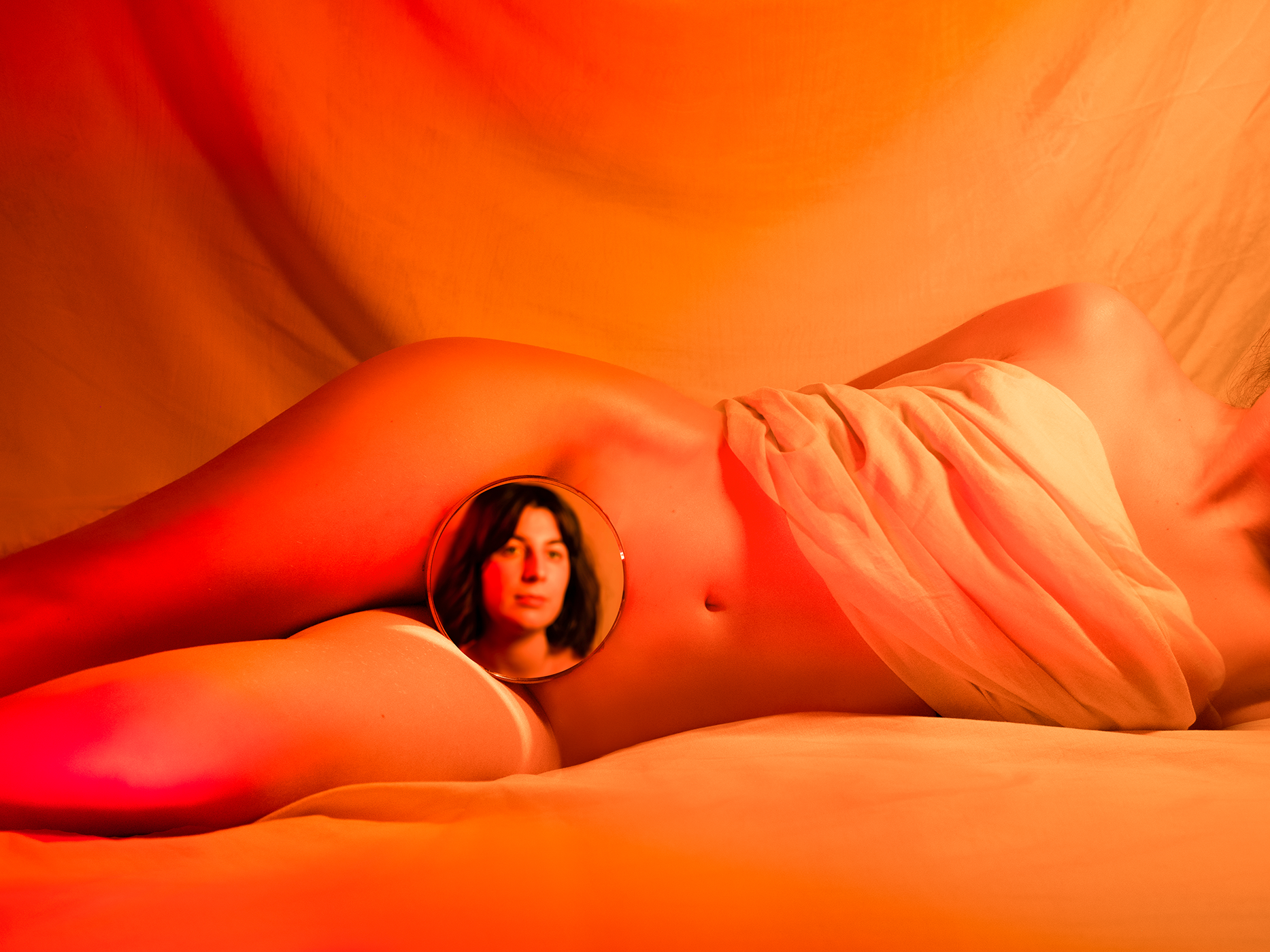 Portrait d'une jeune fille en feu