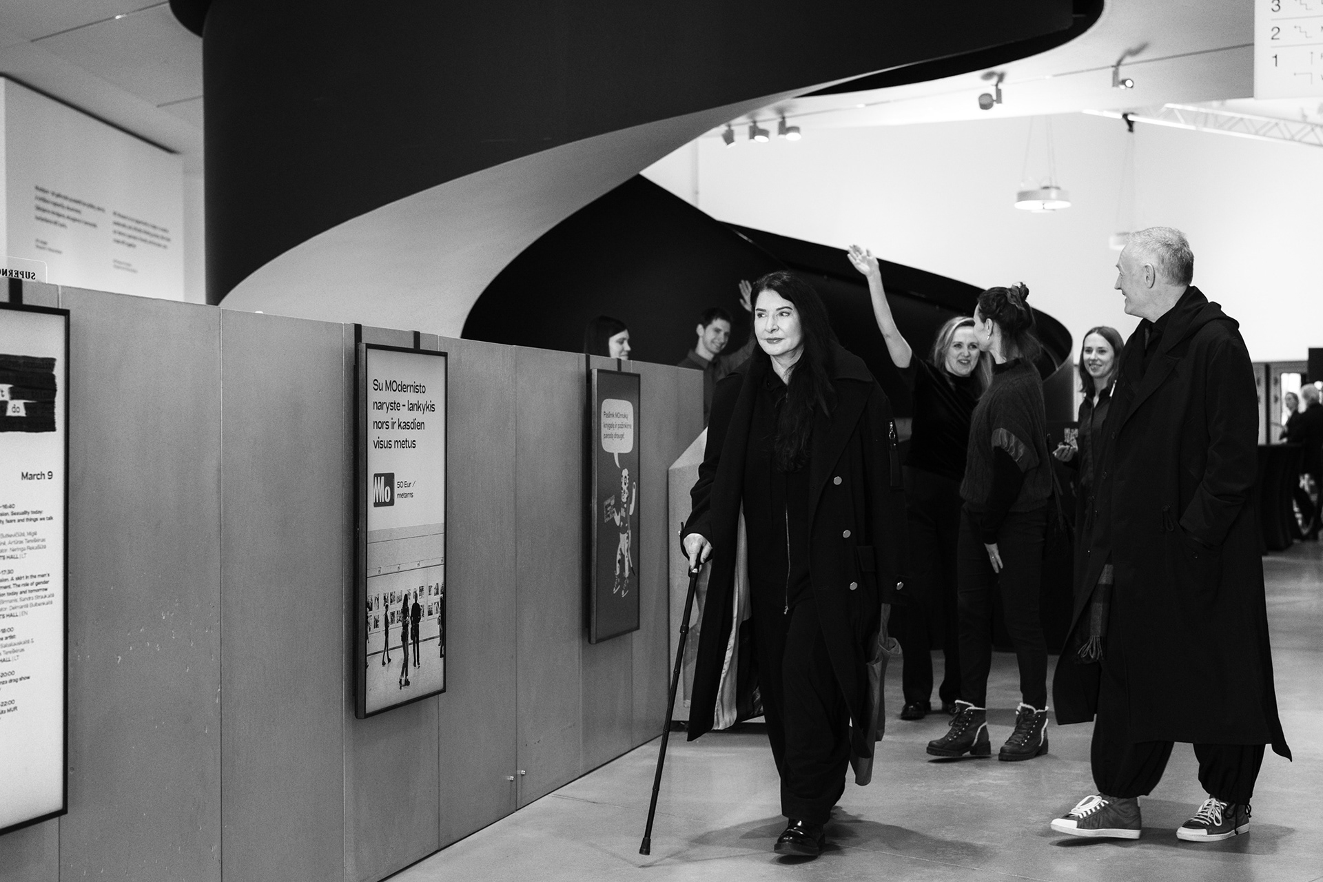 Marina Abramovic visiting MO Museum 2024