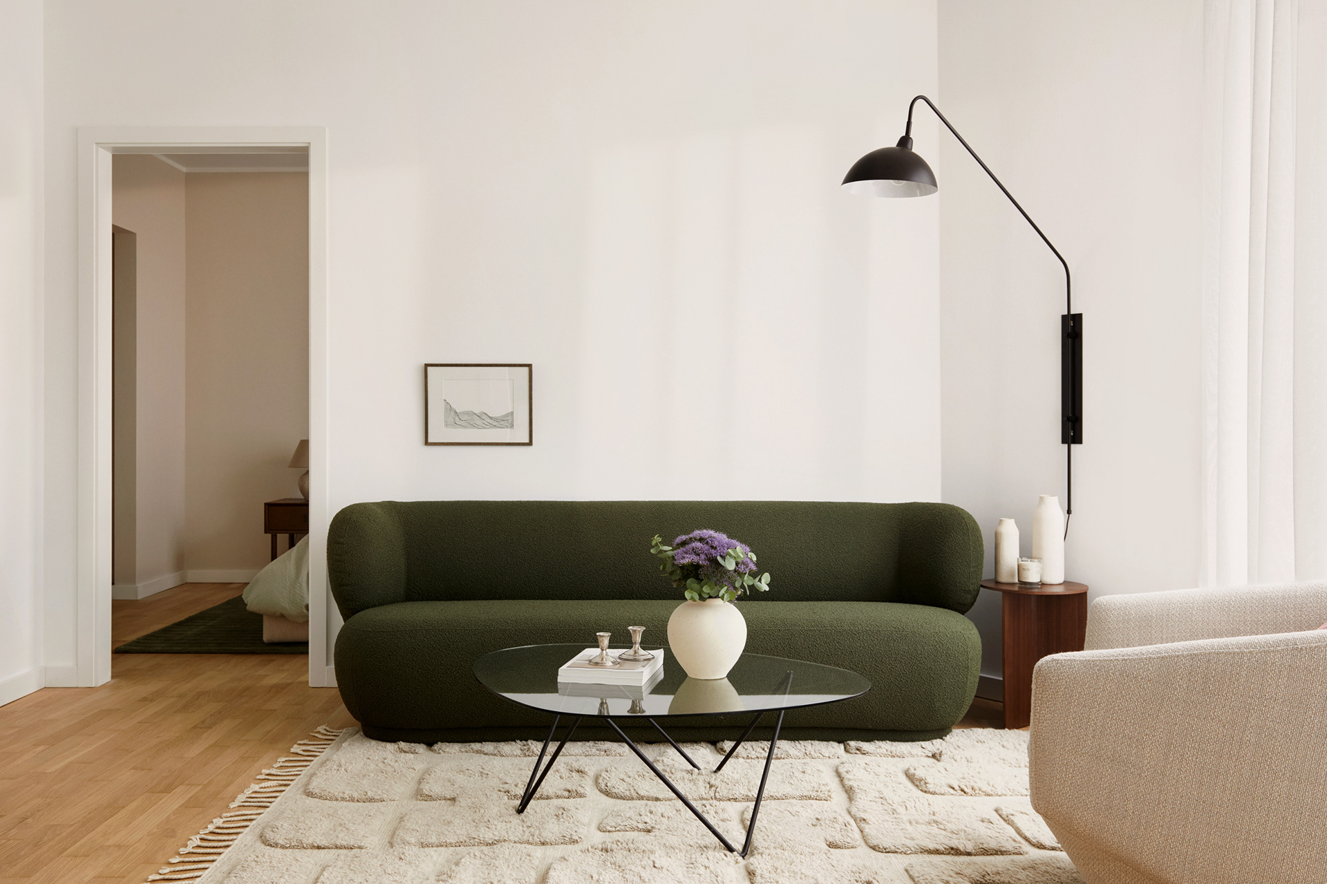 Interiorfotografie Maike Piorr, Berlin, Wohnzimmer in einem modernen Neubau