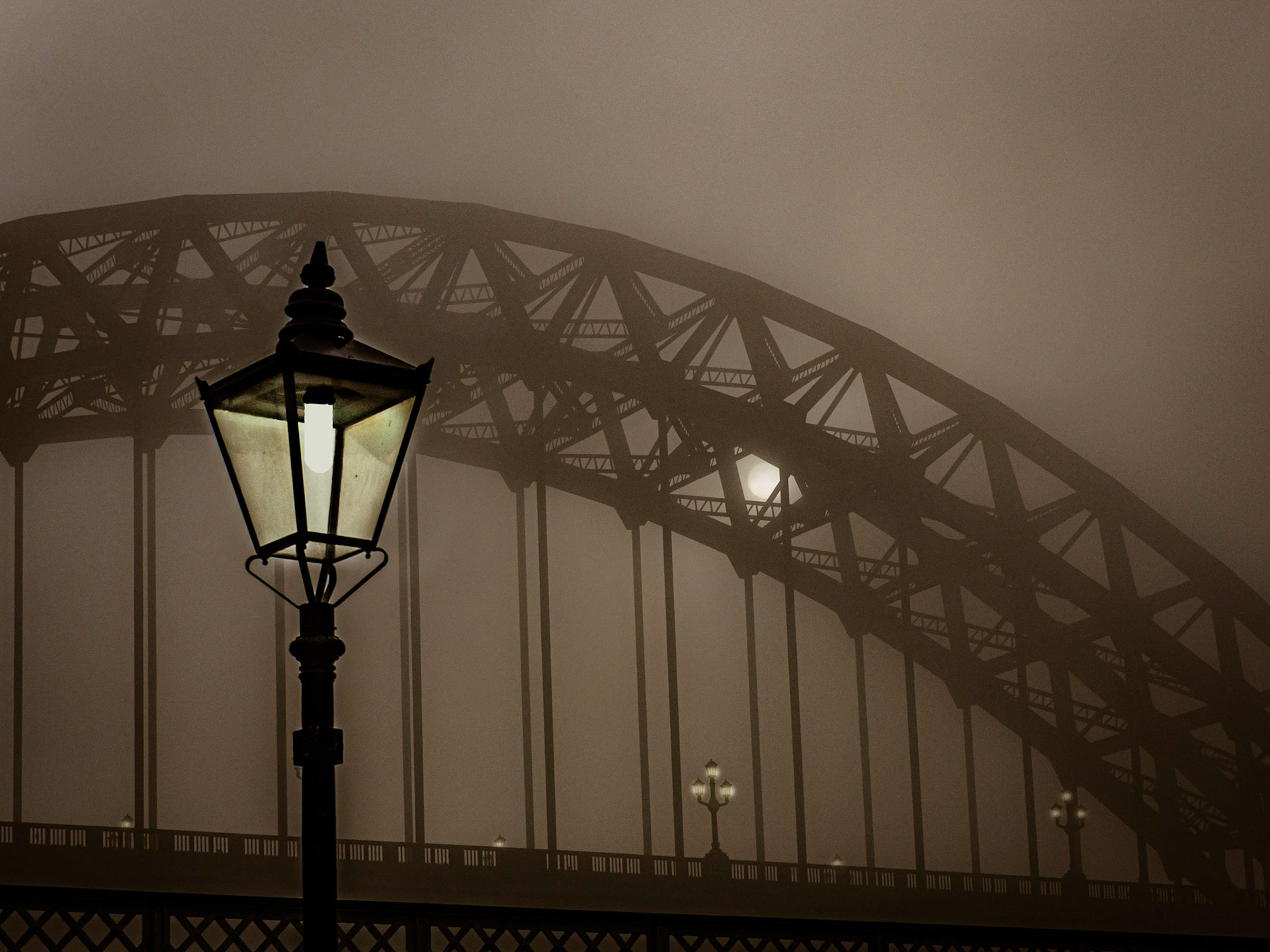 Newcastle in the fog