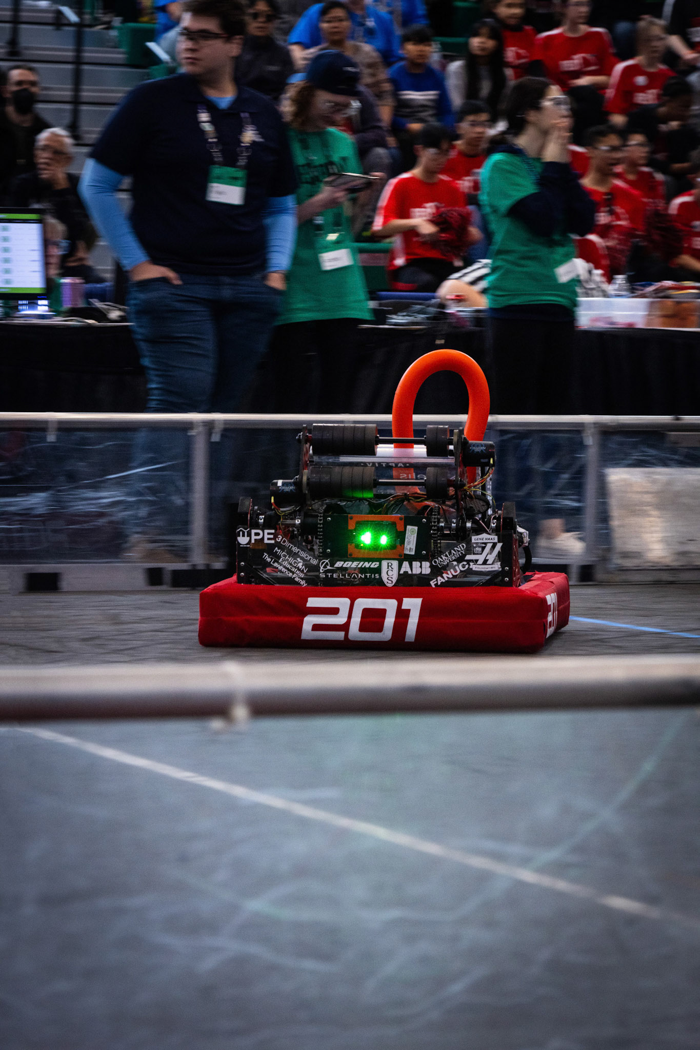 First moving photo I took, shutter speed of like 1/20th tracking the robot moving pretty quickly to get the blur in the background