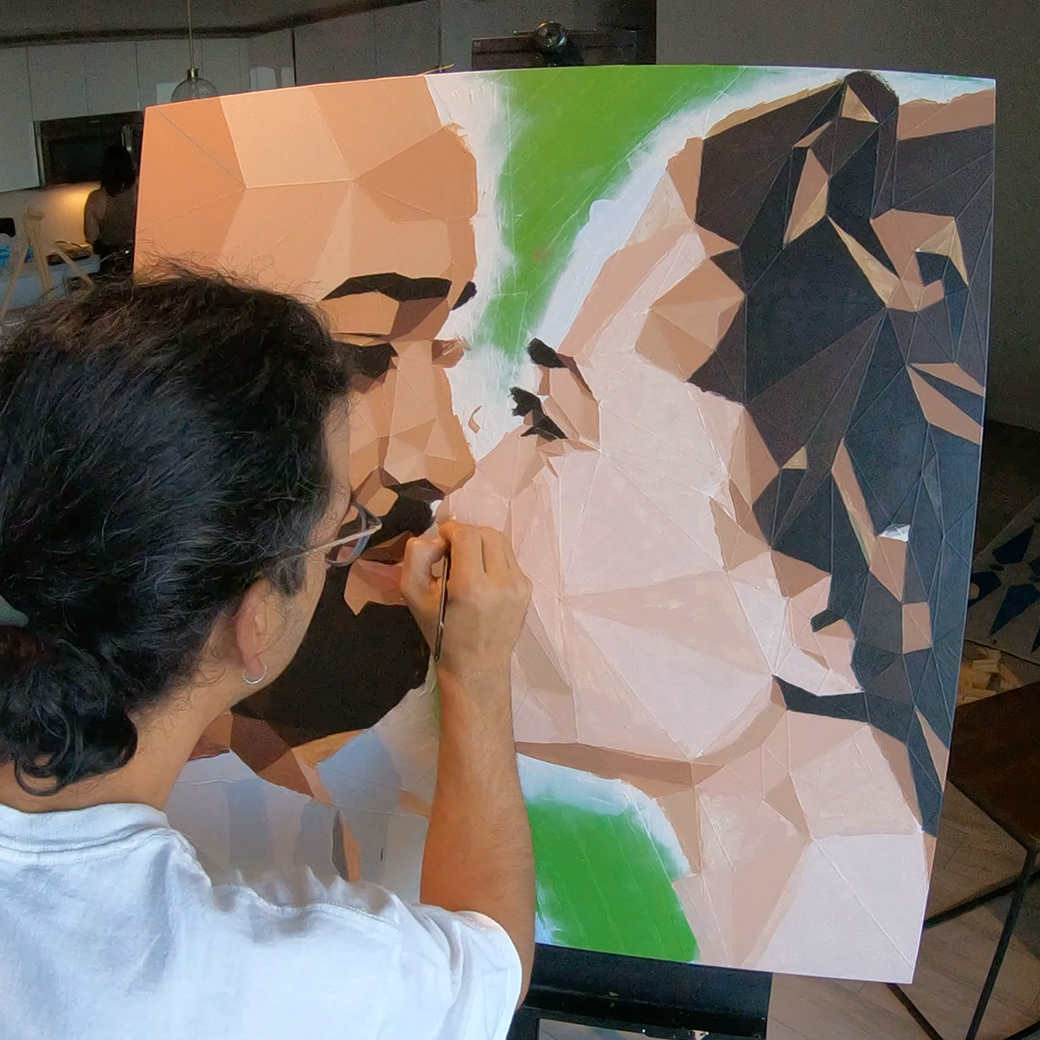 Touching up