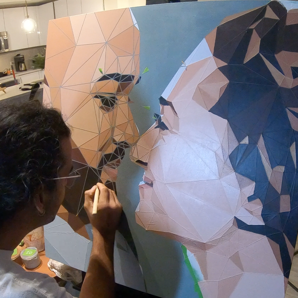Peeling the tape