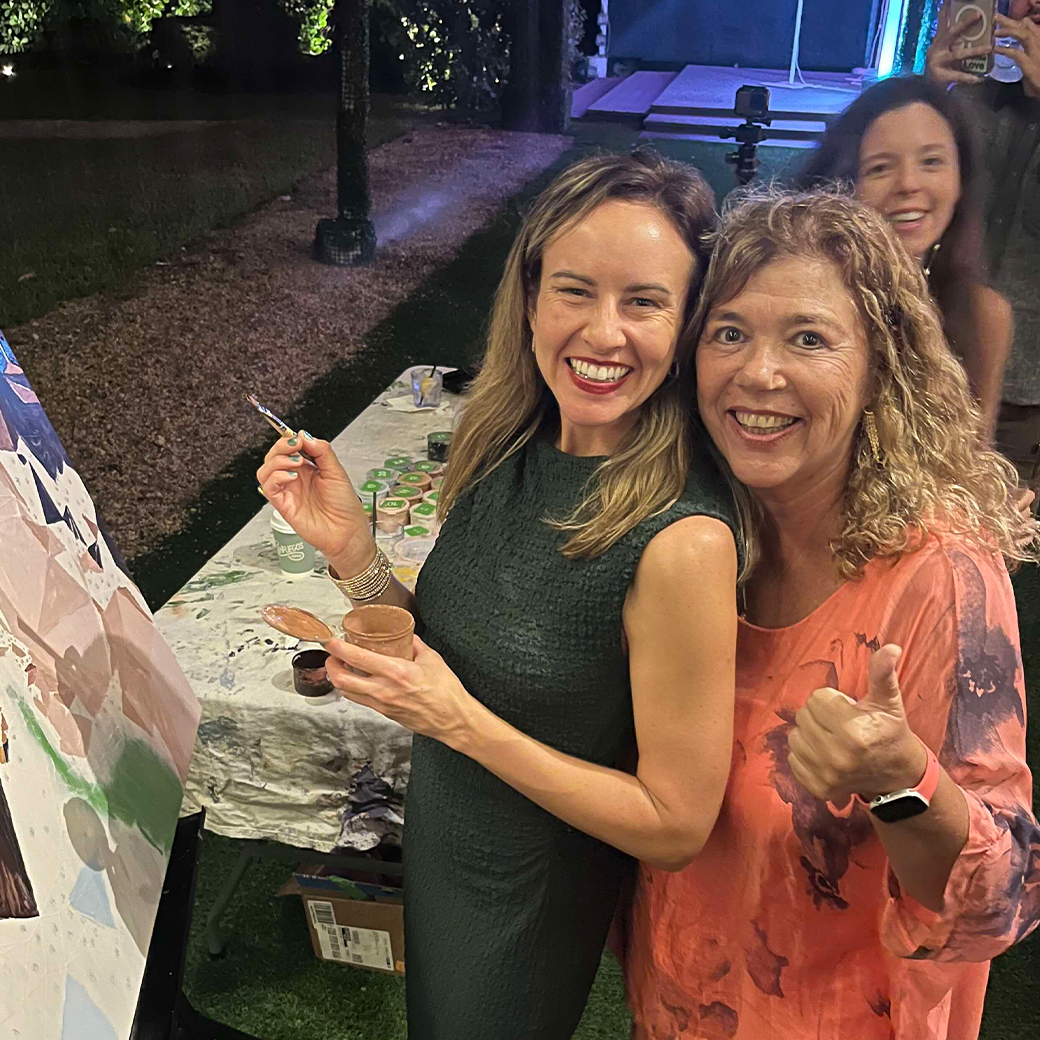 Guests painting