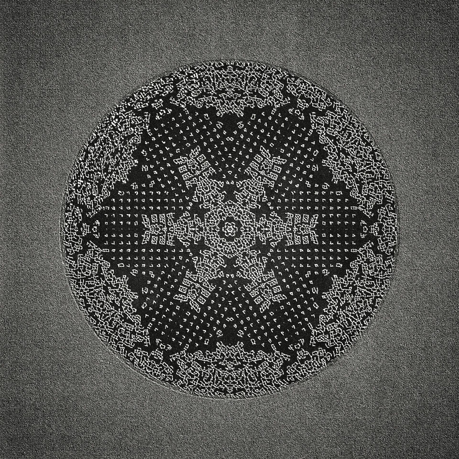 The Gill Snowflake. Part of project “Circled 1” [RJ 0091]: Various graphics featuring circle-based constructions, part 1.