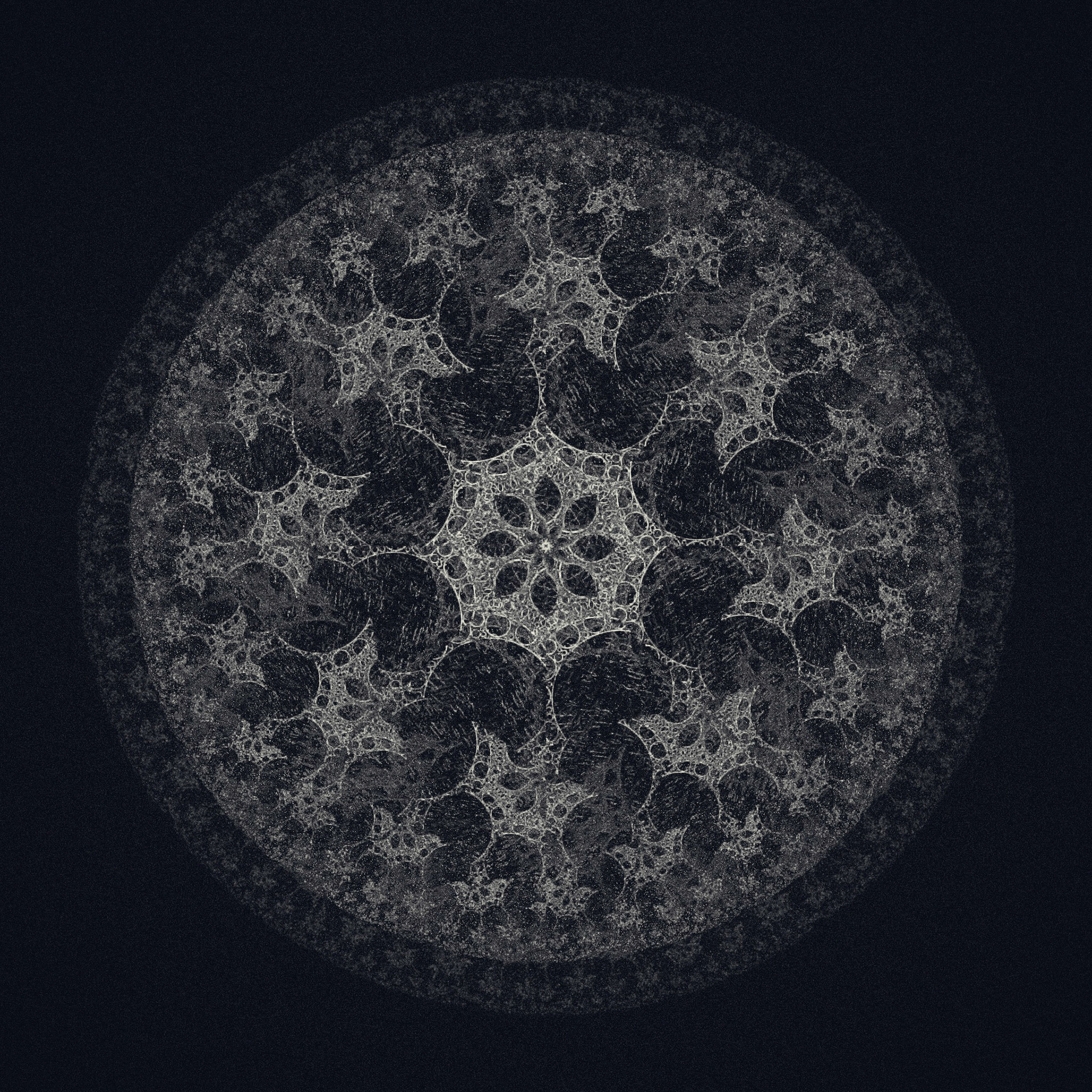 Embroidery Ball. Part of project “Kaleidoscopic 2” [RJ 0071]: Various graphics featuring kaleidoscope-like symmetries, part 2.