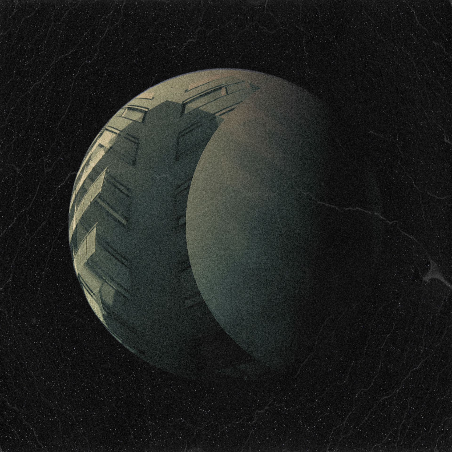 Just Moved Our House to the Moon. Part of project “Balls Again” [RJ 0092]: Experimental drawings featuring ball shaped objects.