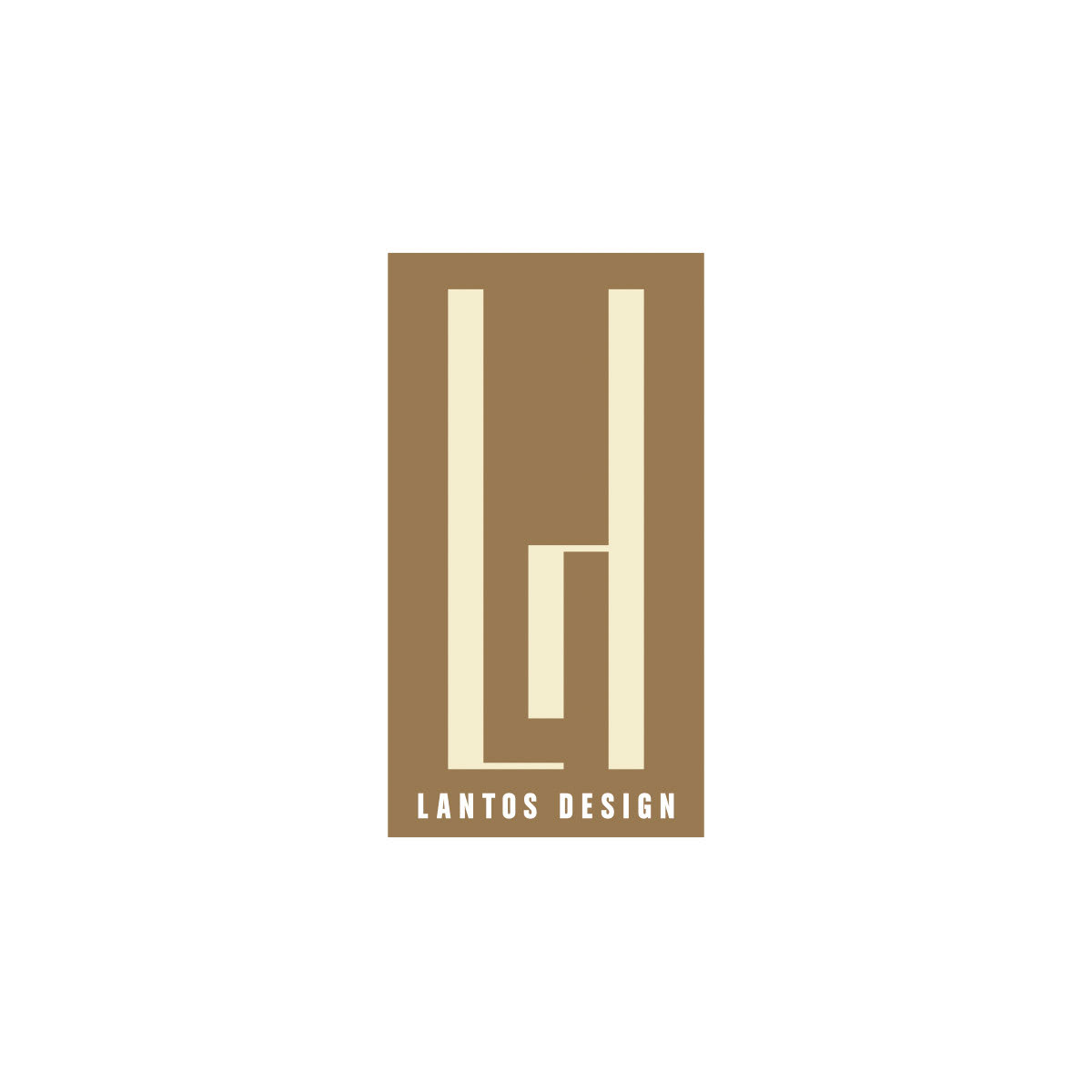 Logo in color (Negative version). Part of project “Lantos Design” [RJ 0054]: Identity guide for Hungarian designer Linda Lantos.