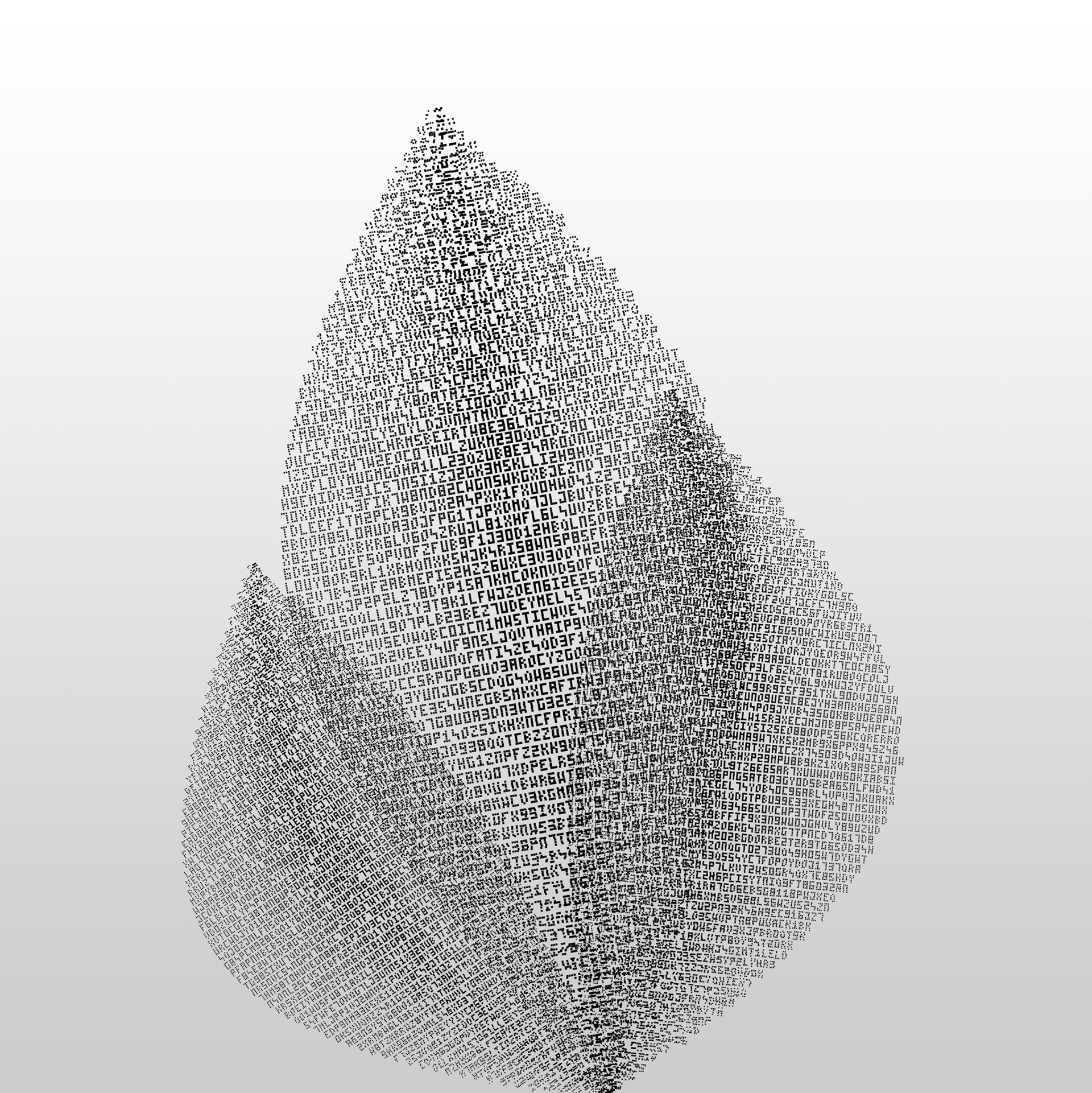 Letter Leaves (For Alba). Part of project “Vegetative” [RJ 0077]: Experimental generative ornamental drawings.