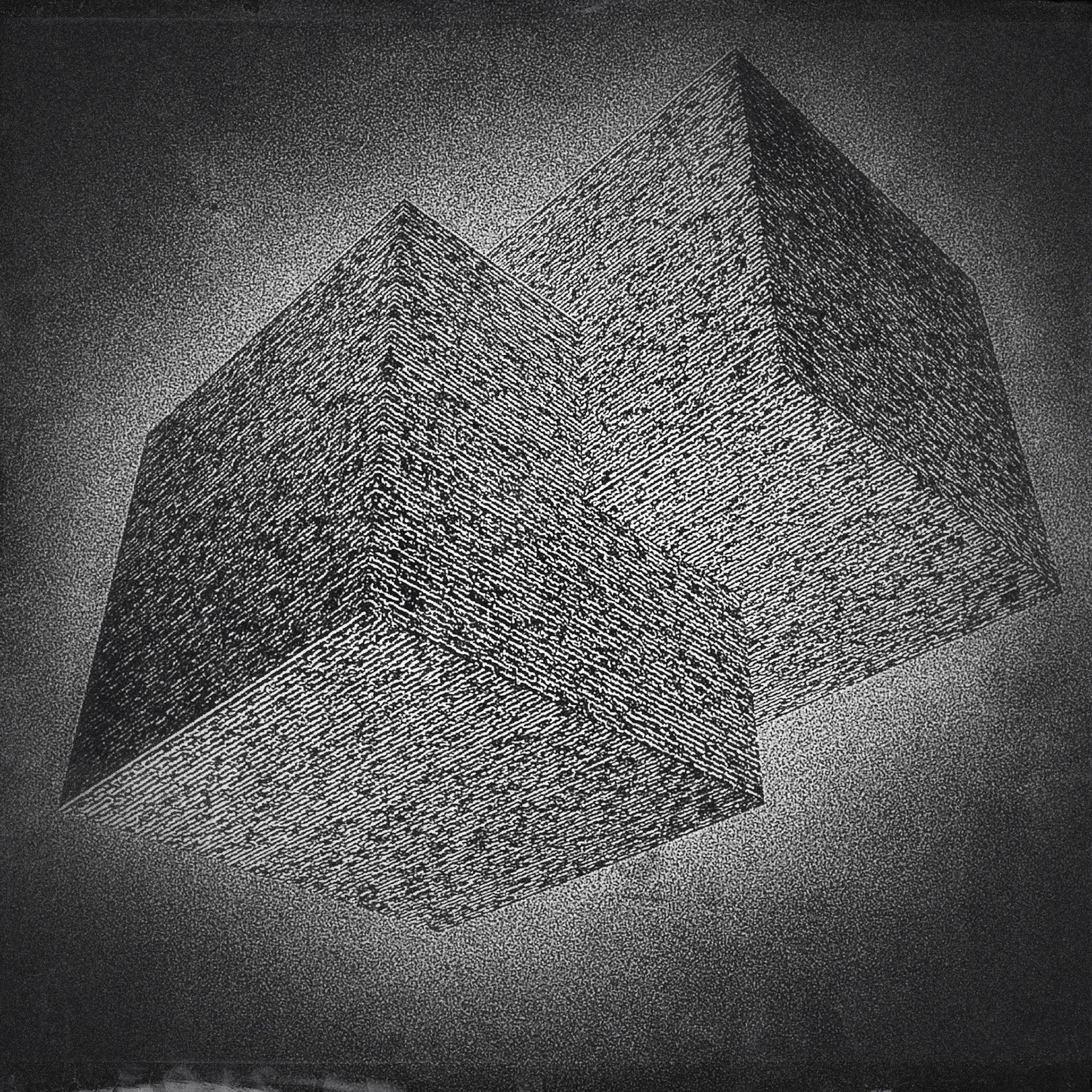 Up. Part of project “Cubic 2” [RJ 0088]: Various graphics featuring cube-based constructions, part 2.