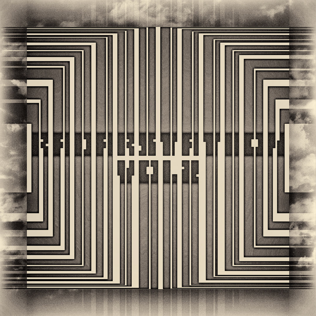Front (first page) of the PDF booklet. Part of project “Radarstation 2” [RJ 0049]: CD cover art and inlay design of an experimental electronic album.