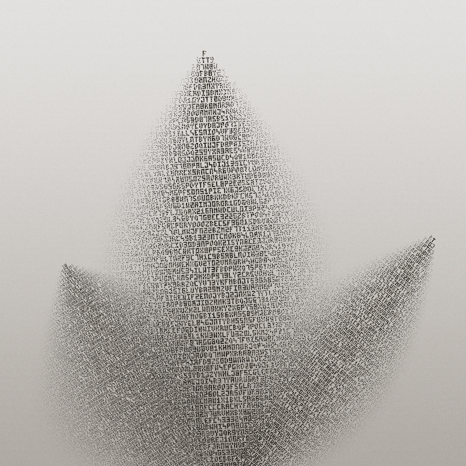 Letter Leaves v2. Part of project “Vegetative” [RJ 0077]: Experimental generative ornamental drawings.