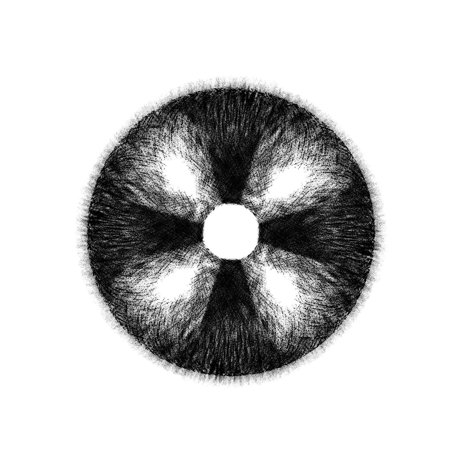 Just Exploded. Part of project “Circles and Balls” [RJ 0070]: Various graphics featuring spheres and circle shaped objects.