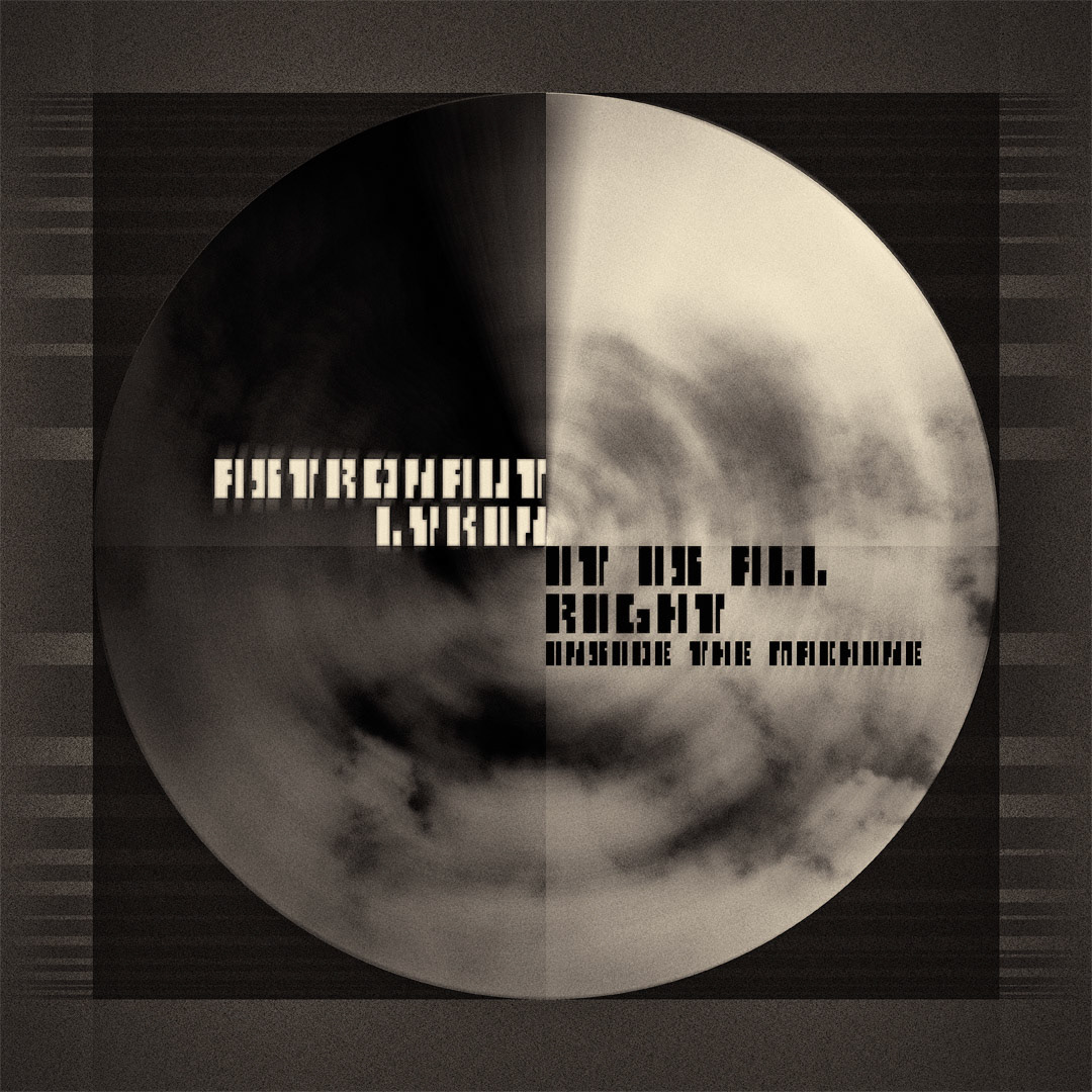 1st inlay page of the PDF booklet showing performer and track title. Part of project “Radarstation 2” [RJ 0049]: CD cover art and inlay design of an experimental electronic album.