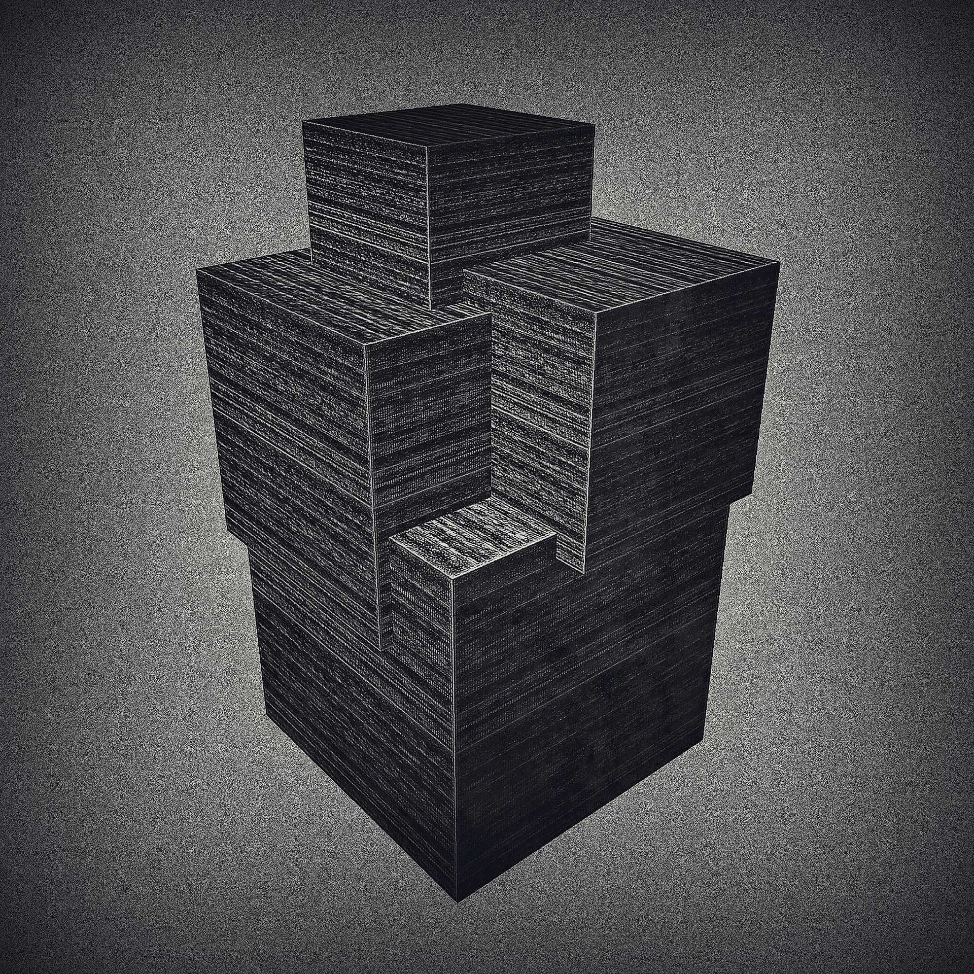 Dr. Aquatic. Part of project “Cubic 2” [RJ 0088]: Various graphics featuring cube-based constructions, part 2.
