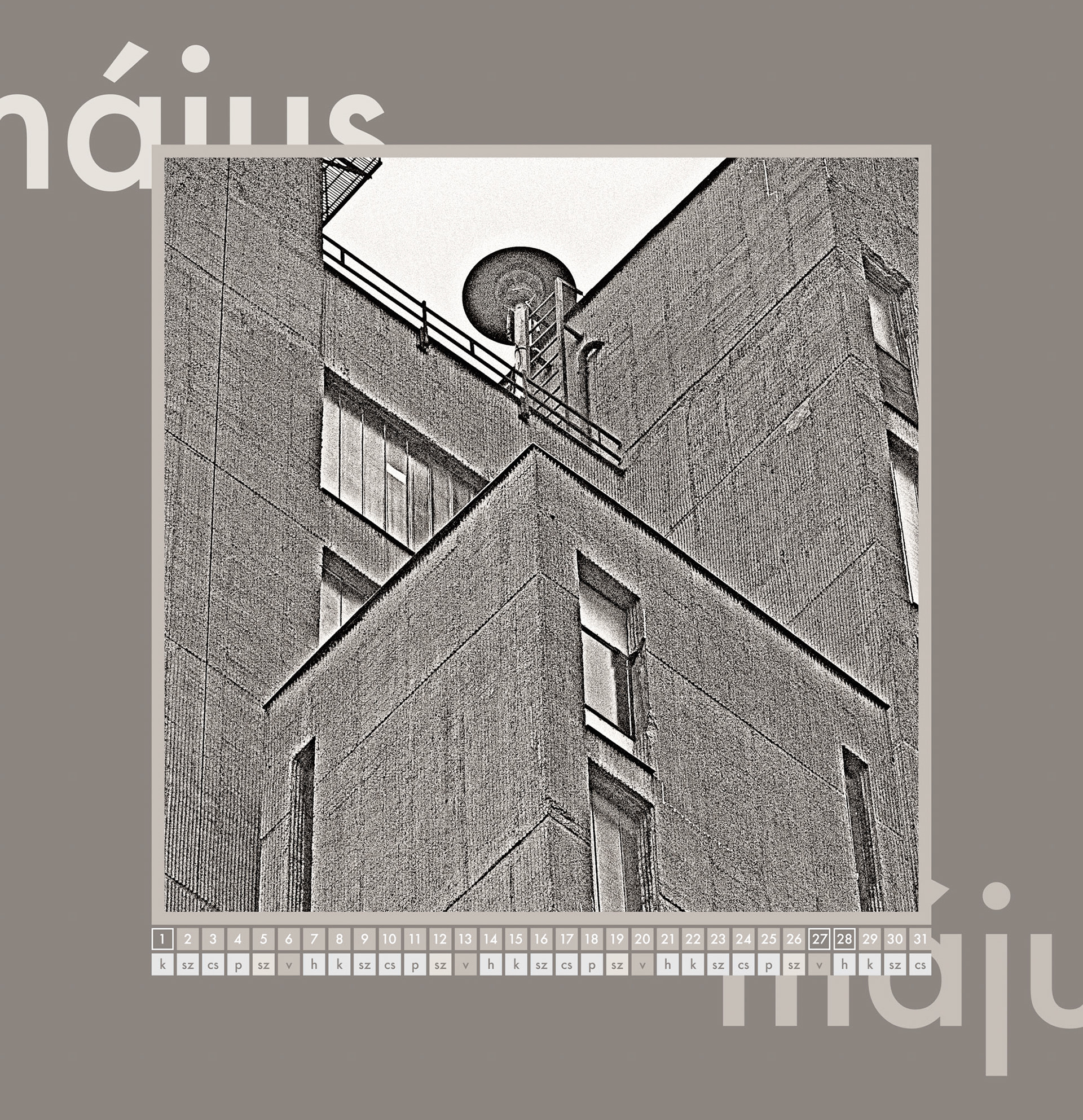 May. Part of project “Architecture ’12” [RJ 0032]: Calendar for the year 2012.