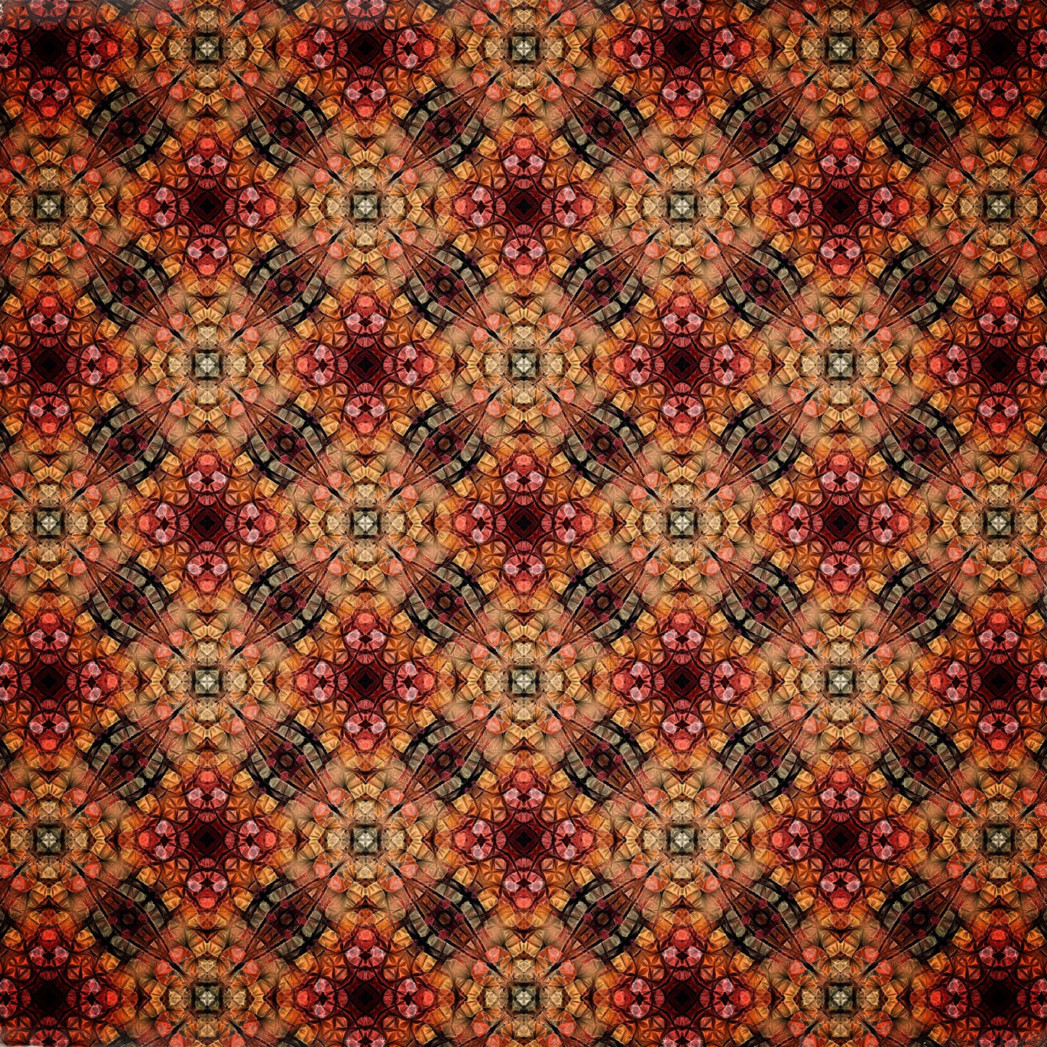 Circlefloor. Part of project “Tapestry” [RJ 0061]: Various graphics featuring patterns or semi-patterns.