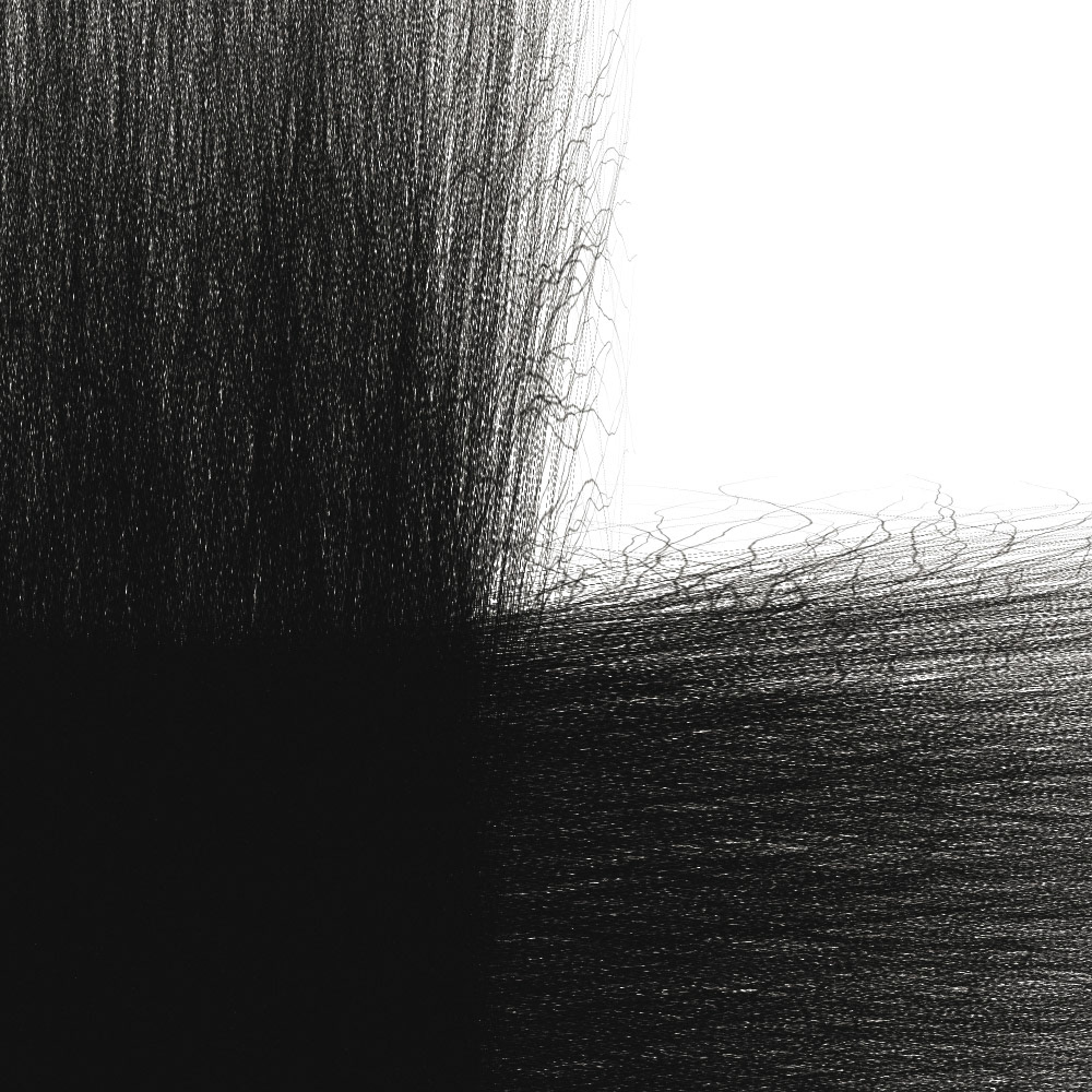 Ink Mathematics illustration excerpt. Part of project “The Beefheart Transcription Project” [RJ 0014]: Poster designs with the lyrics of some Captain Beefheart songs.