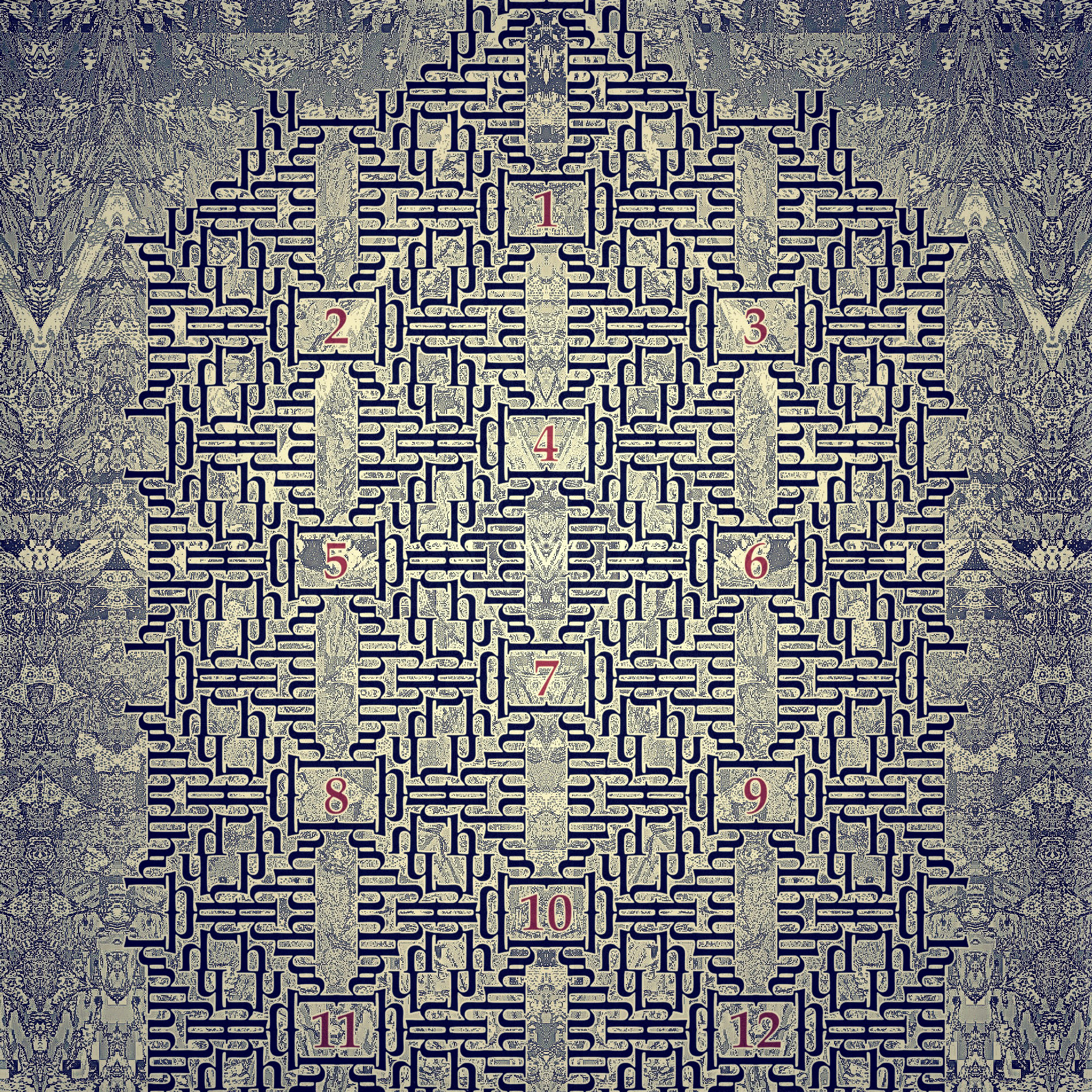 The Palatino Calendar. Part of project “With Letters” [RJ 0076]: Experimental typographic illustrations.