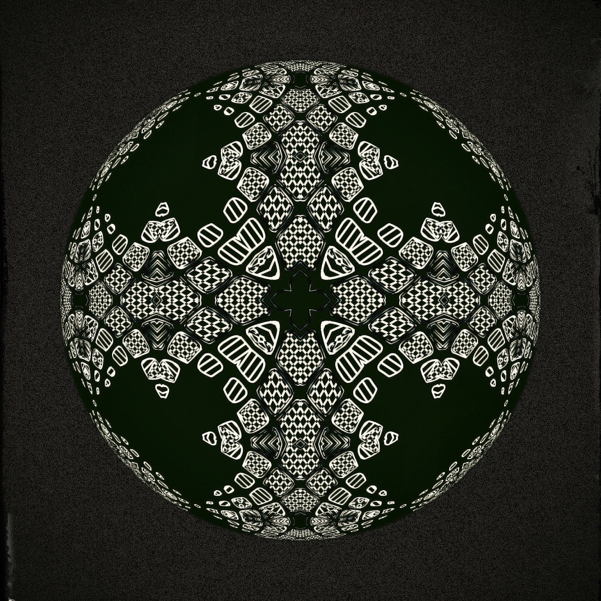 Patterned Case Scenario. Part of project “Balls Again” [RJ 0092]: Experimental drawings featuring ball shaped objects.