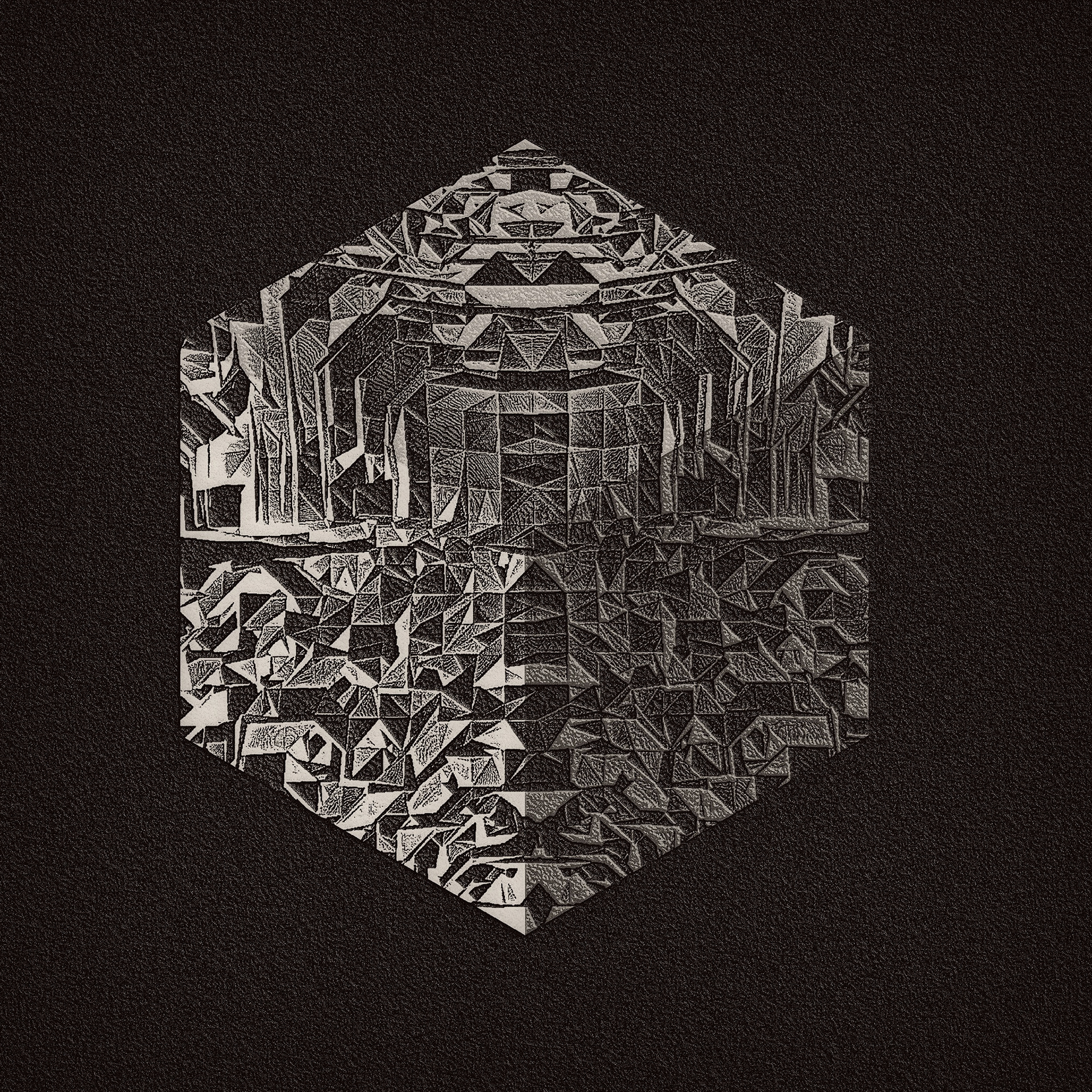 Textured Cube. Part of project “Cubic 2” [RJ 0088]: Various graphics featuring cube-based constructions, part 2.