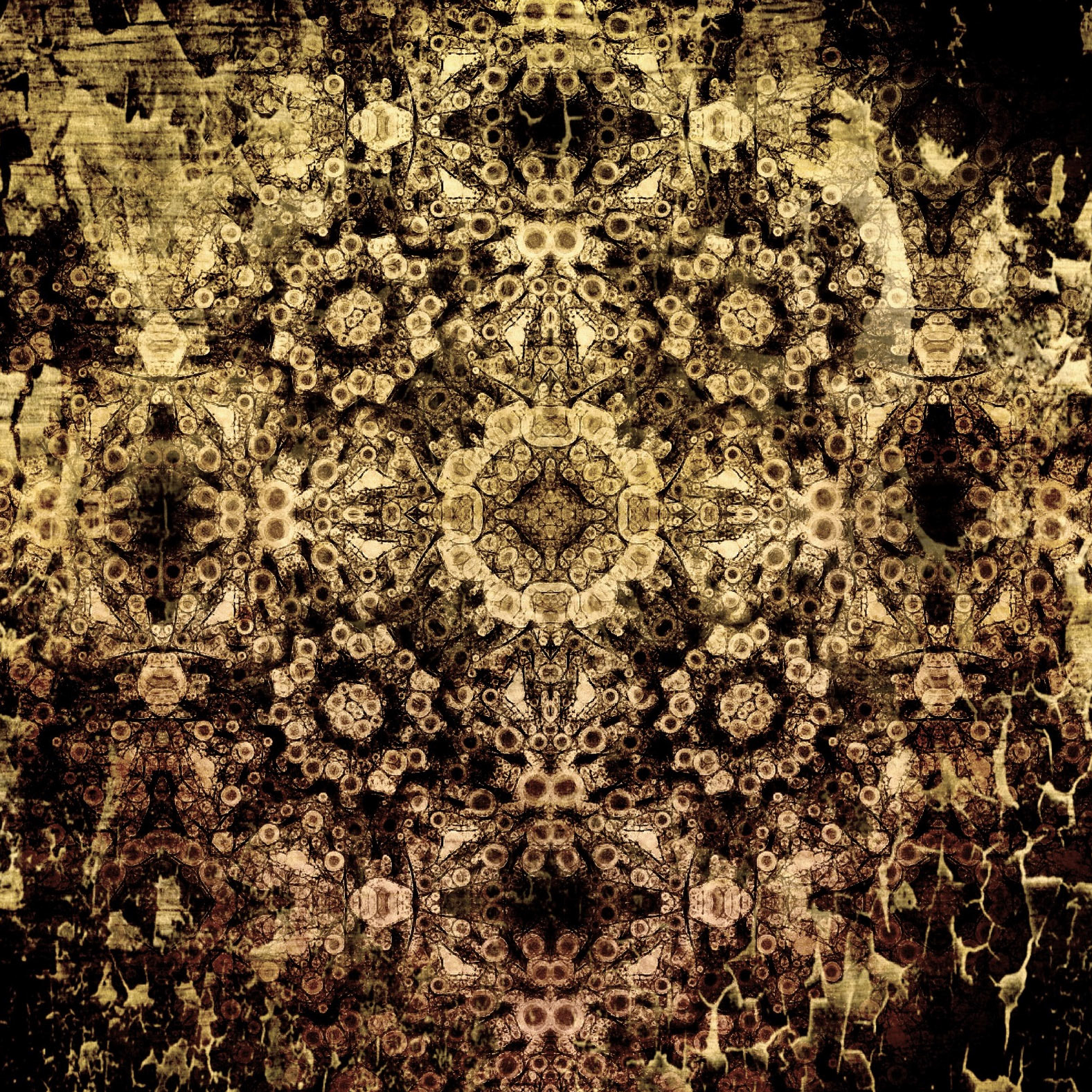 Could You Please Uncrack My Past a Bit? Part of project “Tapestry” [RJ 0061]: Various graphics featuring patterns or semi-patterns.
