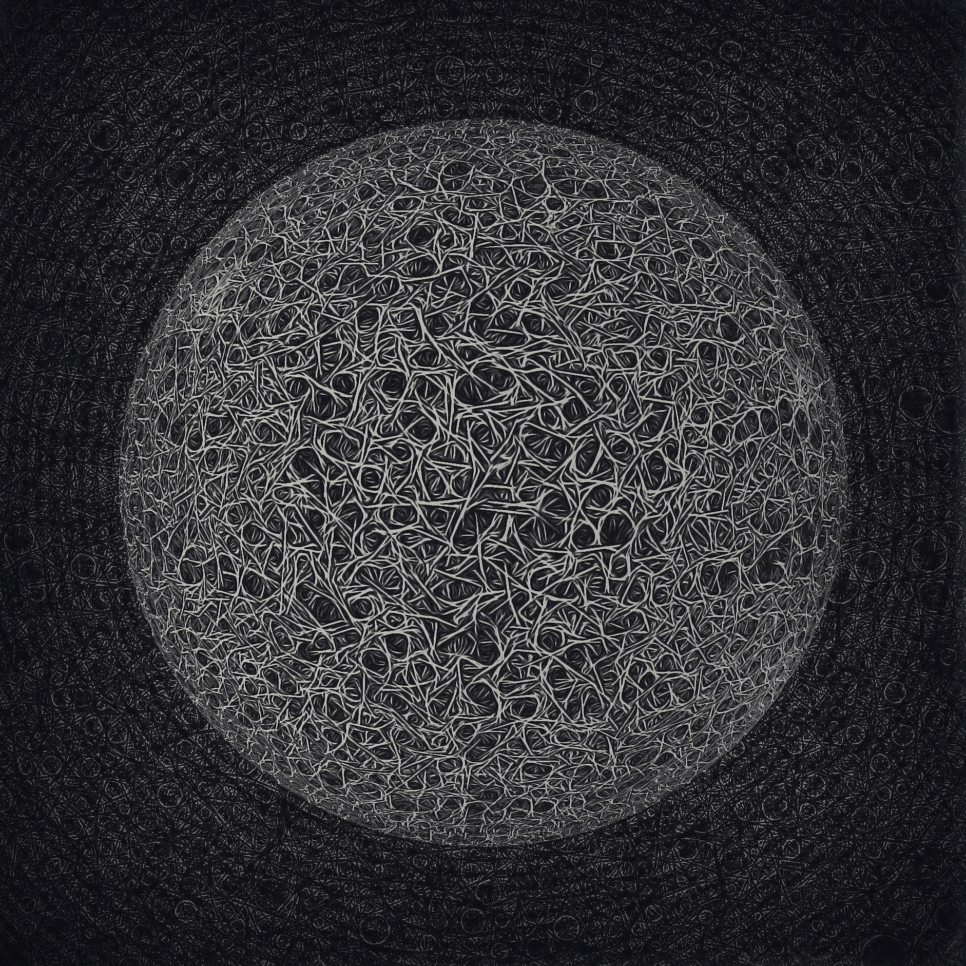 Naked Sun. Part of project “Circles and Balls” [RJ 0070]: Various graphics featuring spheres and circle shaped objects.
