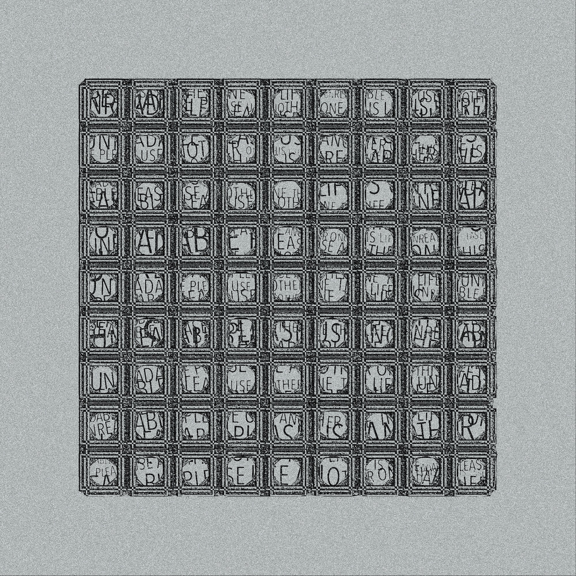 This Life Is Unreadable Please Use Another One. Part of project “With Letters” [RJ 0076]: Experimental typographic illustrations.