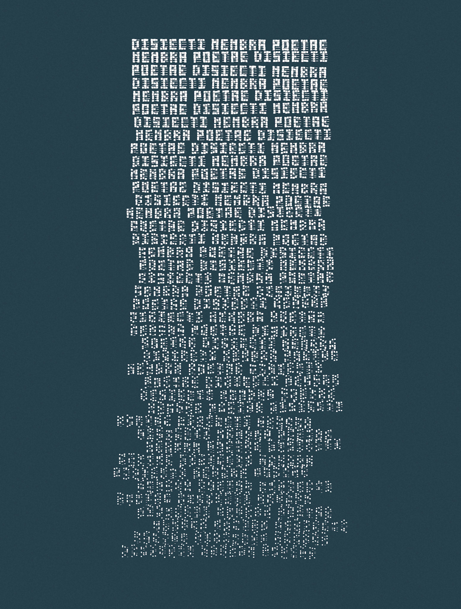Disiecti membra poetae. Part of project “Literature” [RJ 0081]: Typographic poster designs depicting the catchphrase “Literature”.