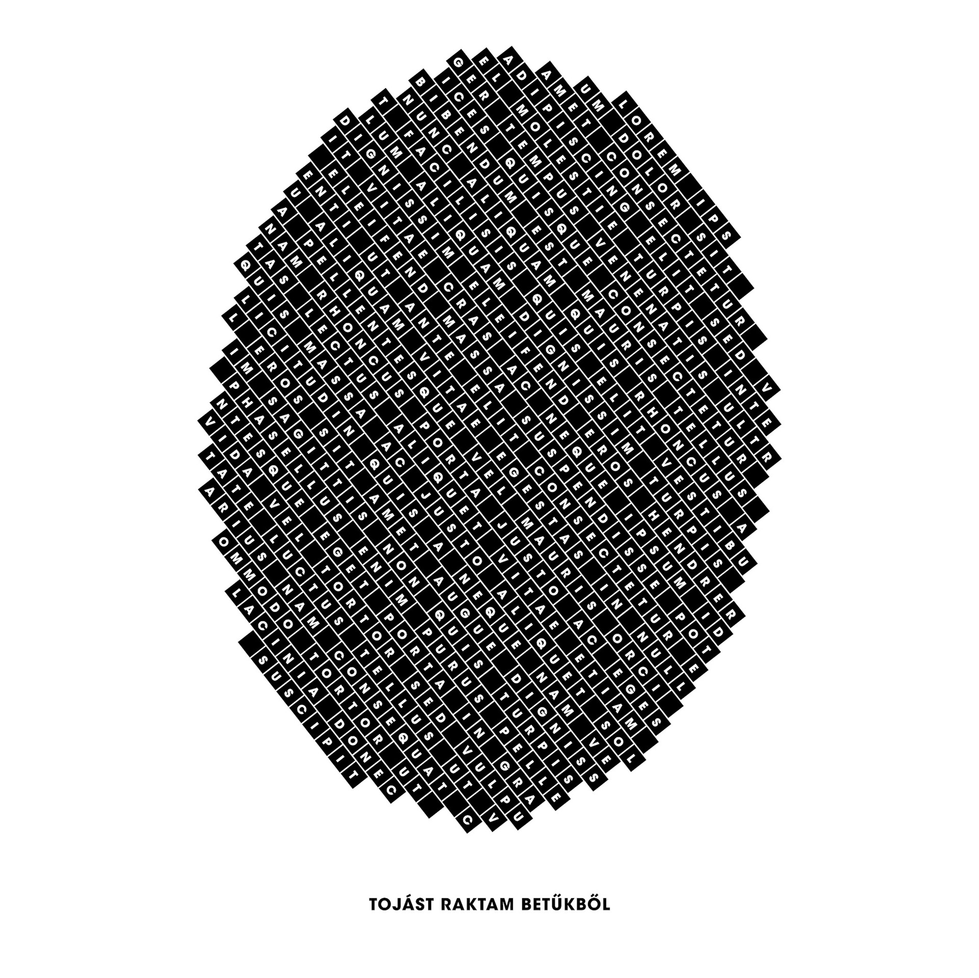 Laid Egg of Letters. Part of project “Not So Funny” [RJ 0012]: Various graphics featuring Flash experiments.