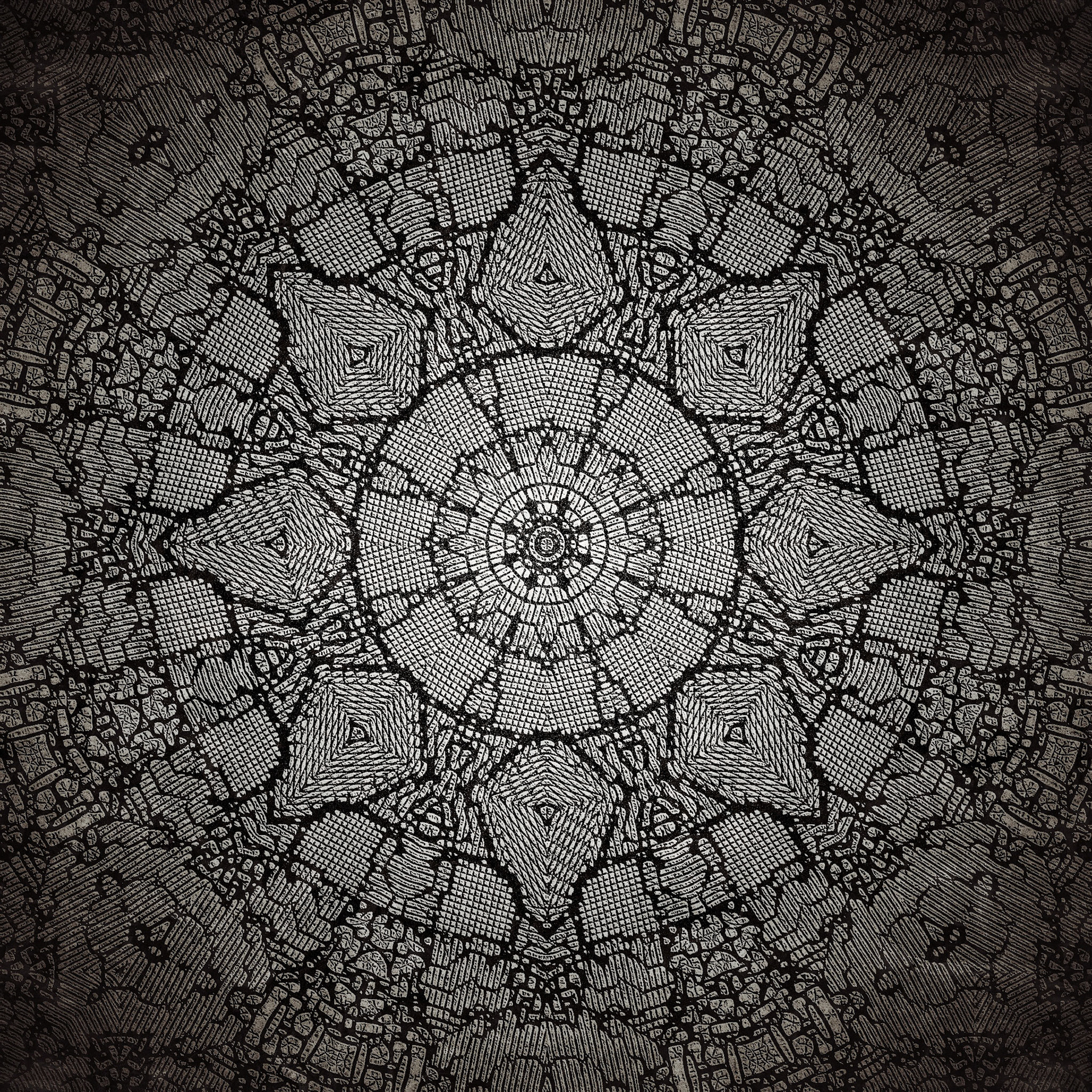 Eight Directions. Part of project “Kaleidoscopic 3” [RJ 0089]: Various graphics featuring kaleidoscope-like symmetries, part 3.