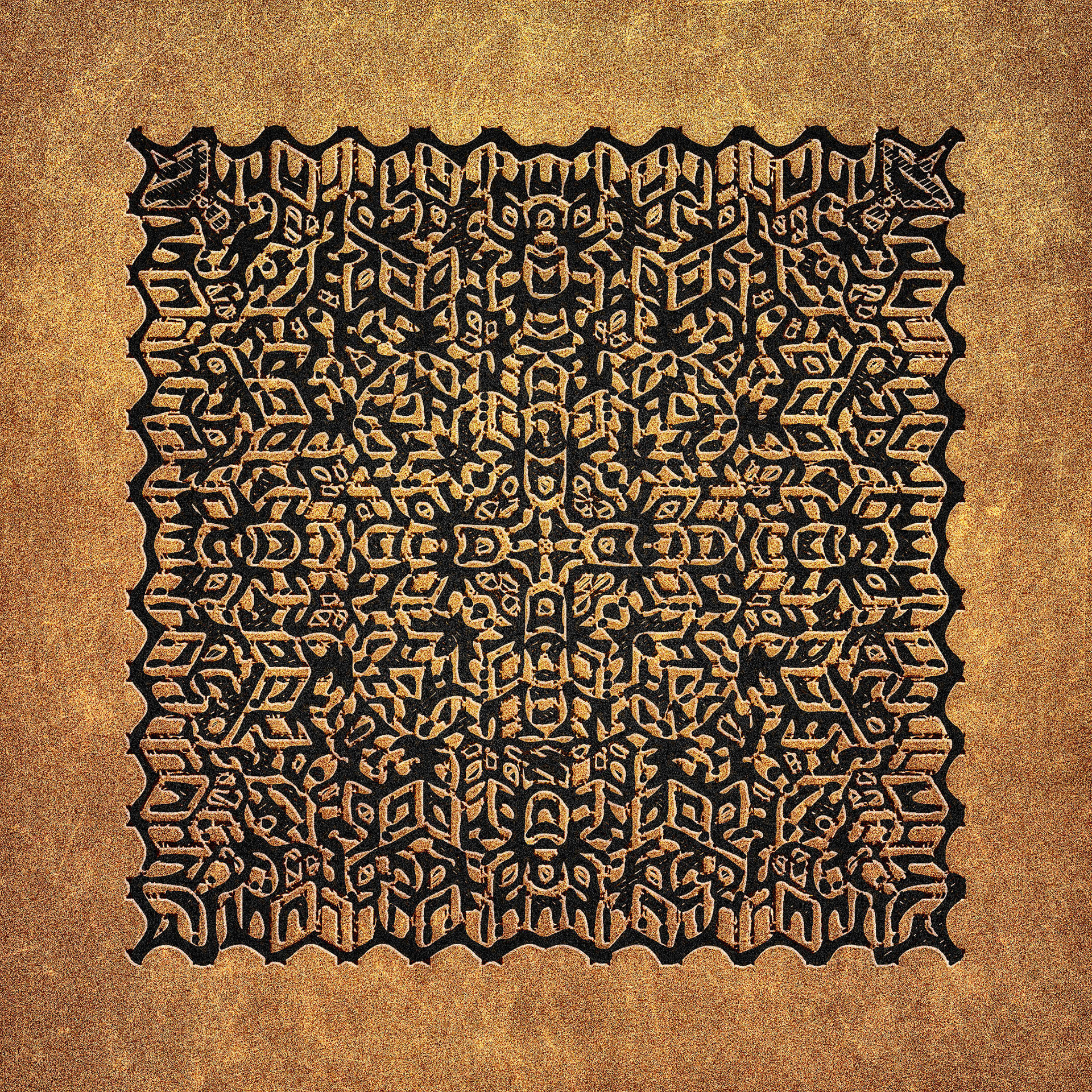 Appalachian. Part of project “Squared” [RJ 0087]: Experimental square-shaped drawings.